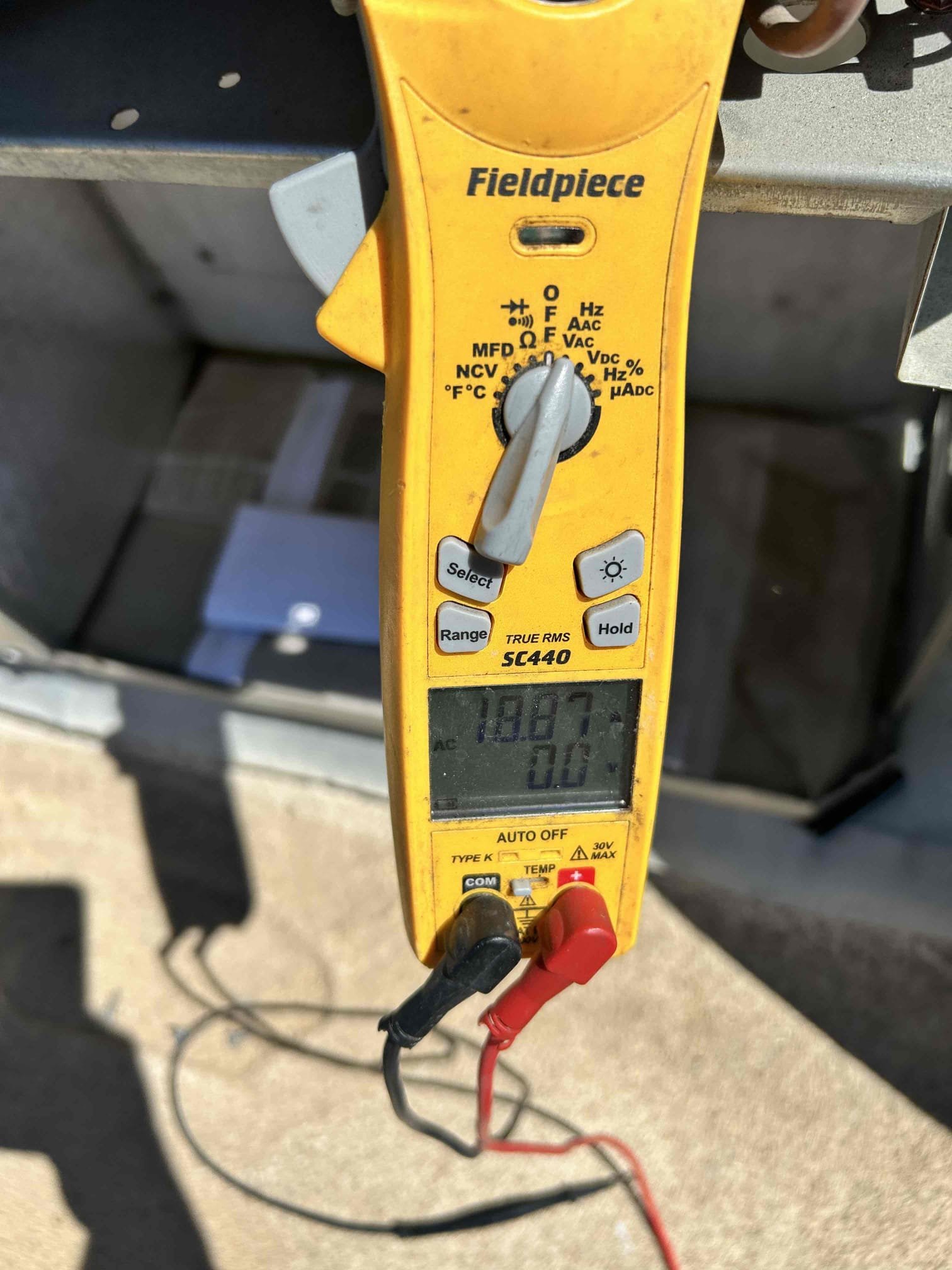 Performed annual maintenance on 2022 5 tonAmerican Standard package unit\.
- Replaced the 18” x 20” in package unit return  
- Inspected and serviced the package unit 
- Performed operational checks in both heating and cooling modes.
- Checked supply/return temperatures and verified heating and cooling temperature differentials.
- Checked compressor amperage and fan motor amperage.
- Checked compressor startup operation and electrical performance.
- Compressor amperage was approximately 10 amps above the manufacturer’s specified rating.
- Recommend installing a compressor hard -start kit start assist to help reduce compressor startup load and improve starting performance.
- Cleaned washed the applicable outdoor coil and inspected the unit for proper operation. 
The system is currently operating properly in both heating and cooling modes at the time of service. 