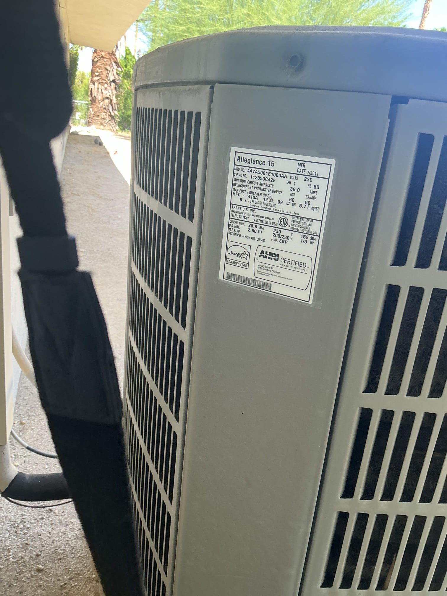 Sighned up on maintenance plan for 2011 American standard. Replaced filter, cleared drain line, cleaned coils and electrical compartments. Verified equipment is operating properly at this time. Unit that services left side 1980s Goettl over under package unit non operational. Replaced failed capacitors and unit started. Client aware that 1980 unit in very poor condition and can fail at anytime do to poor condition well past life expectancy. Recommend replacement of 1980 Goettl package unit. Client not interested in replacement at this time due to financial situation. 