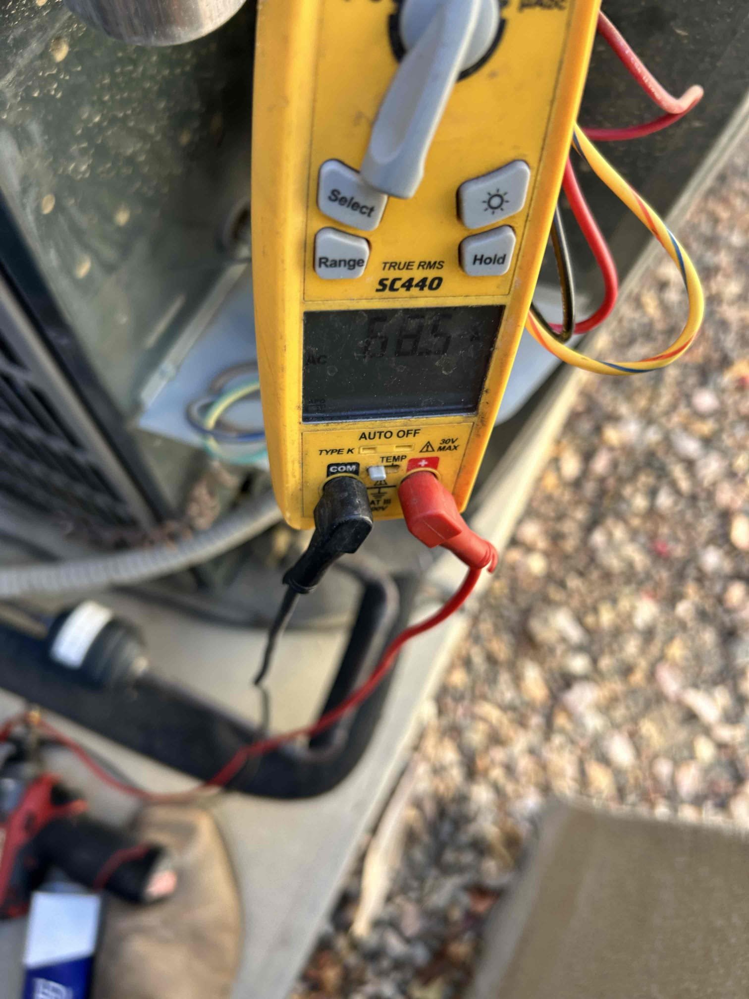 Performed annual maintenance on two 2017 3.5-ton split systems. Replaced three 14” x 14” filters and two 16” x 16 filters.

Client stated that both thermostats would not allow the temperature to be set below 81°F. Client currently keeps the home around 83°F. Cycled both cooling systems and checked temperature split and operating pressures prior to adding refrigerant. Both systems are cooling properly and responding independently to their respective thermostats.

The thermostat operation and room sensors may require further evaluation, as the reported temperature-setting issue may be related to thermostat calibration or sensor operation.

Performed operational checks of refrigerant levels, compressor operation, fan motors, running amperage, and startup amperage. Cycled both systems through heating operation and checked temperature rise, safety switches and igniter operation.

Recommend installing compressor hard-start kits as needed to improve compressor startup and overall system opera