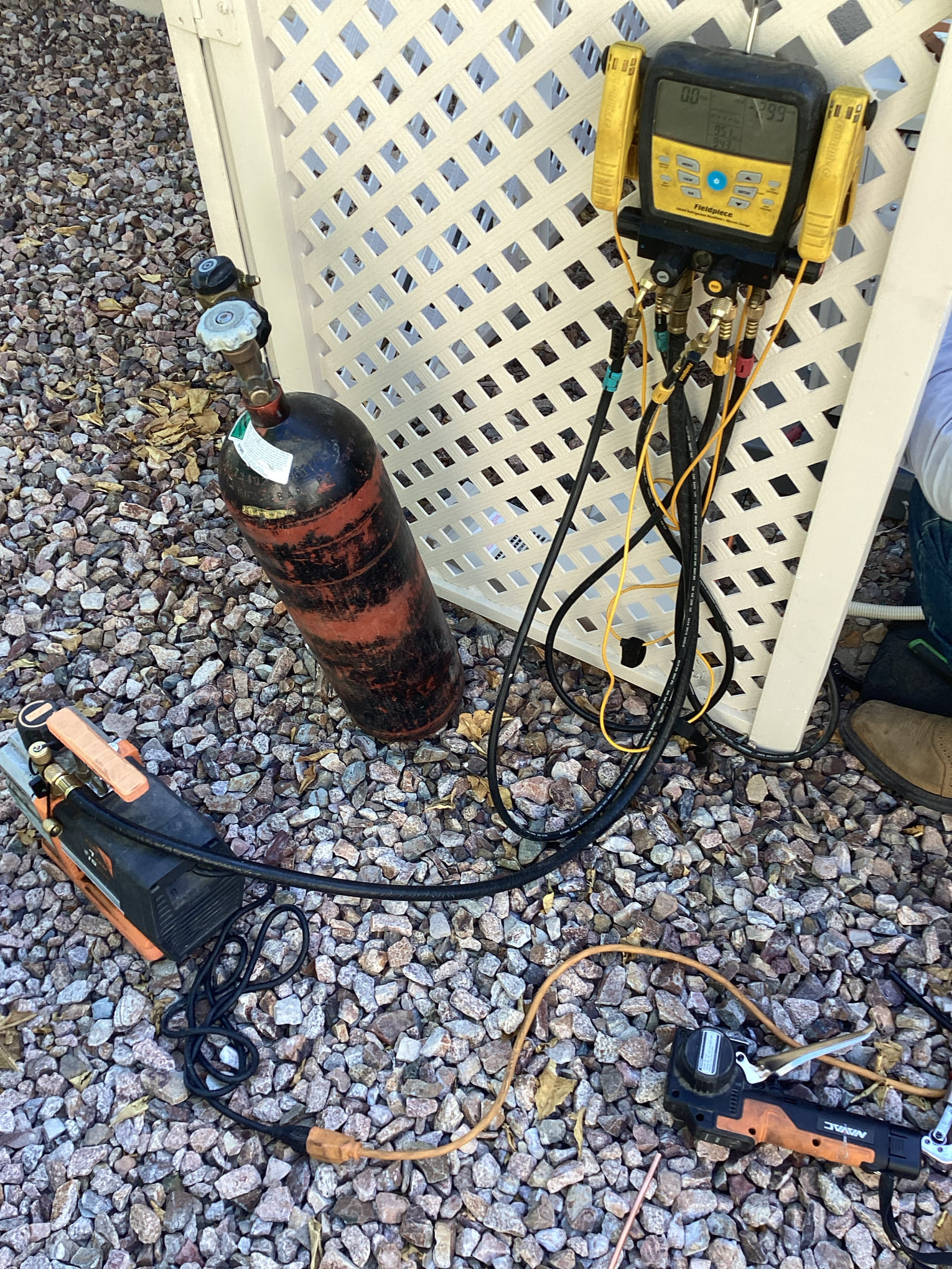 Installing 1.5 ton Garage ductless: replace existing Daikin garage ductless with a AS Mitsubishi ductless heat pump.
