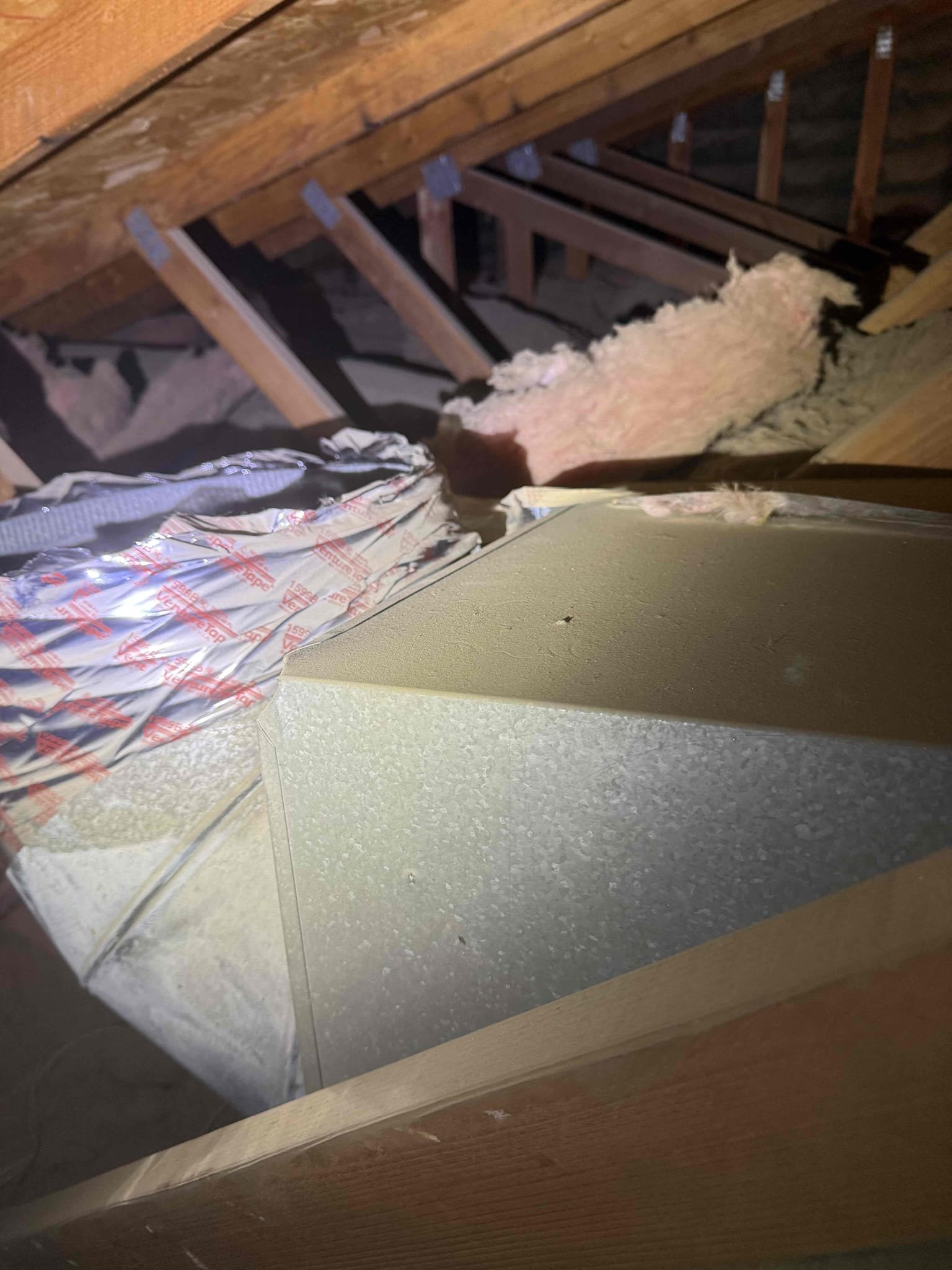 I Performed Maintenance on the Heating System. Also replaced a 20x25 filter and flushed the condensate drain. The Heating System is a 2015 model located in the garage. Cleaned indoor blower compartment and furnace compartment. Cycled Heating system and heating system is operational. Inspected ductwork in the attic and ductwork is original to,the home. Found that ductwork is deteriorating. Advised client about replacing duct work. Also advised about removing the old insulation, re sealing the attic and installing new blown in insulation. Client to advise. I then cycled the Cooling System, and verified proper operation through system temperature split equaling 20 degrees. At the time of today’s maintenance visit the system is operational. Scheduled next Maintenance visit online. 