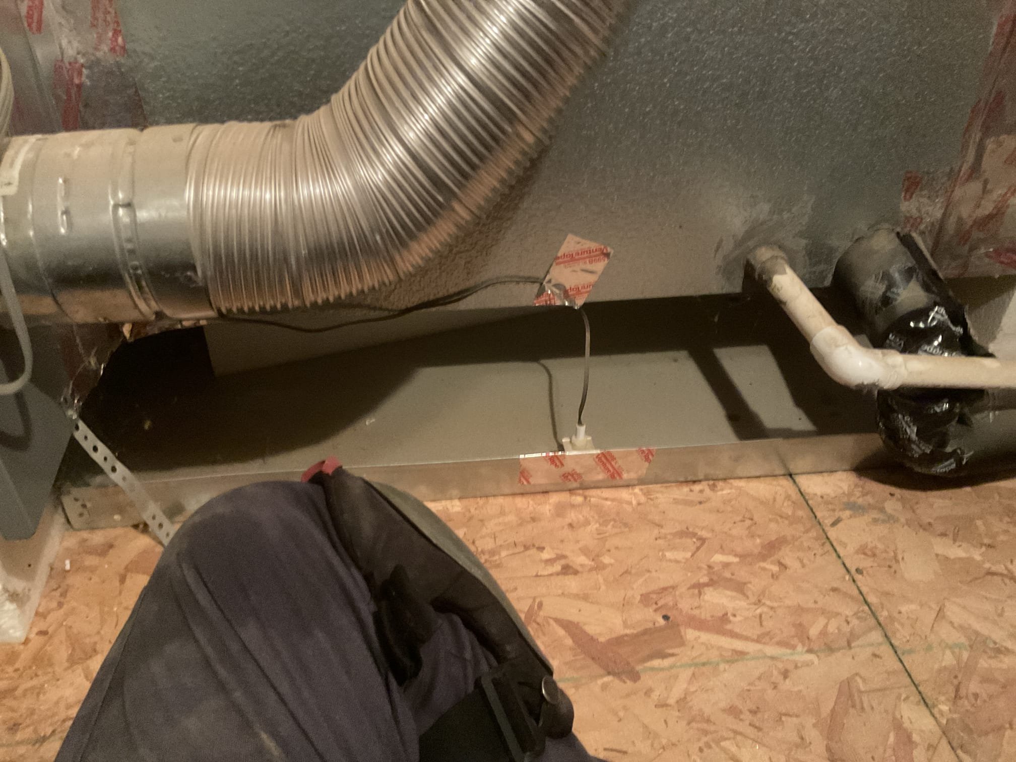 Performed an indoor maintenance and safety check on a split system. Cleared condensate drain and thoroughly cleaned mechanical platform of dirt and debris. Recommend installing a condensate Jones valve on primary line, to ensure proper clearing of P-trap – estimate sent via email. Measured blower capacitor, blower motor amp draw and static pressure readings. Evap coil: clean. Excellent temperature heat rise with no carbon monoxide detected in the home. Equipment executed the sequence of operation in heating. Pre-booked cooling maintenance. System is heating the home at the time of maintenance and inspection.