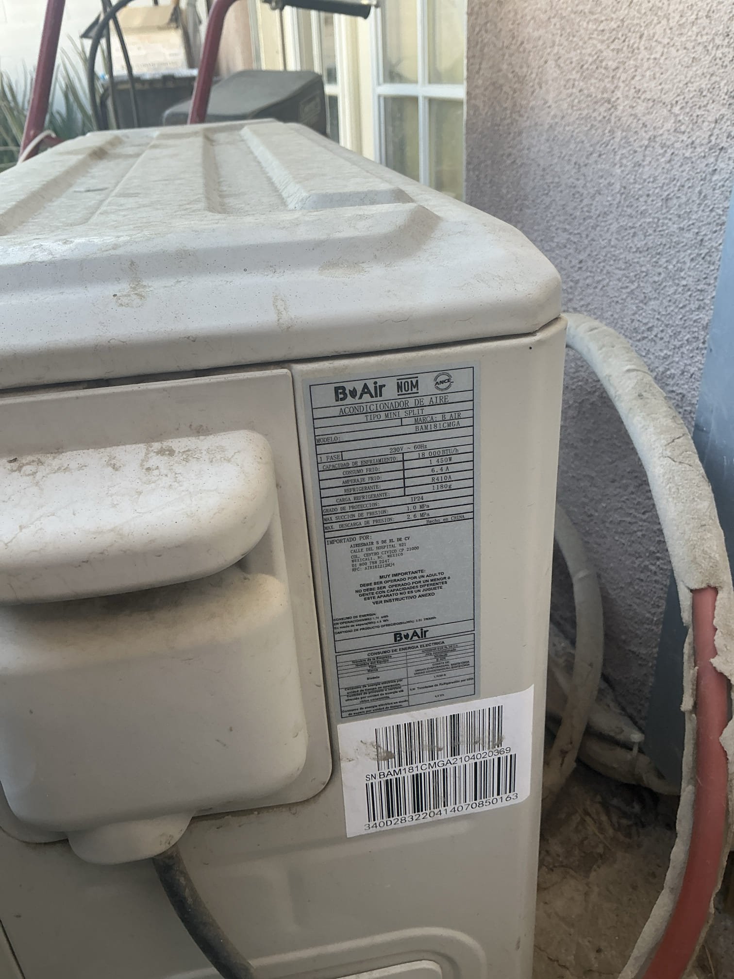 Estimate to replace existing ductless. 