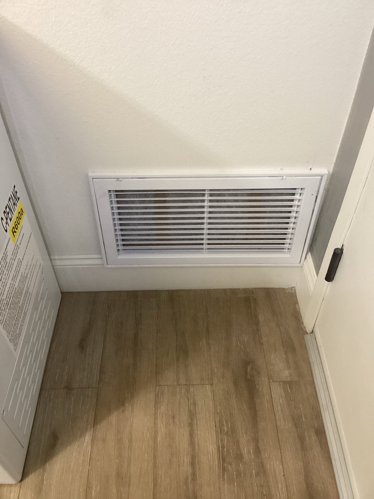 Estimate to cut in new filter return grille. Cut drywall in garage and install duct board under Fau. Remove and seal duct going into the bottom of Fau and use under Fau as return box. 
