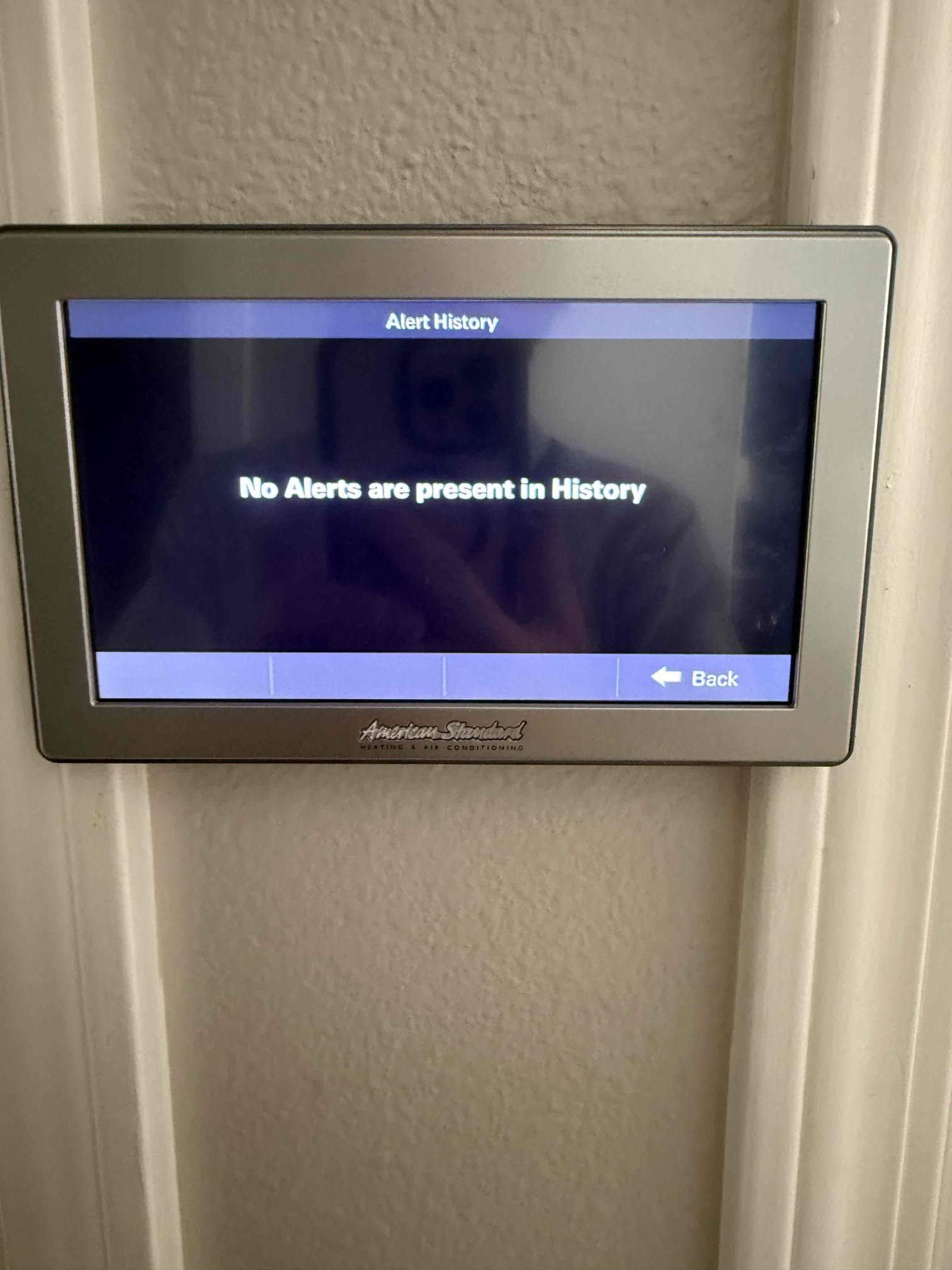 System having same issue when tech was out 3/25/26 where no alerts in history or current alerts. Reversing valve working, LSOV test, not sticking. I asked homeowner if it was ambient indoor air blowing out or hot air and she shared it felt like furnace heat when 1050 thermostat was stating in cooling model. Cannot verify version on CDA, will need to replace CDA s Ira needed for most system diagnostics and system info. Will find update chip and then will have to reprogram. System has part warranty but labor warranty expired. Once part is located and CDA is available will update homeowner and quote for labor on installing CDA/reprogramming system. Called Howard distribution and they are working on locating CDA then will call homeowner once I know about the update chip and CDA so both can be done same day . System is cooling properly currently and last time it ran her when in cool mode was march.