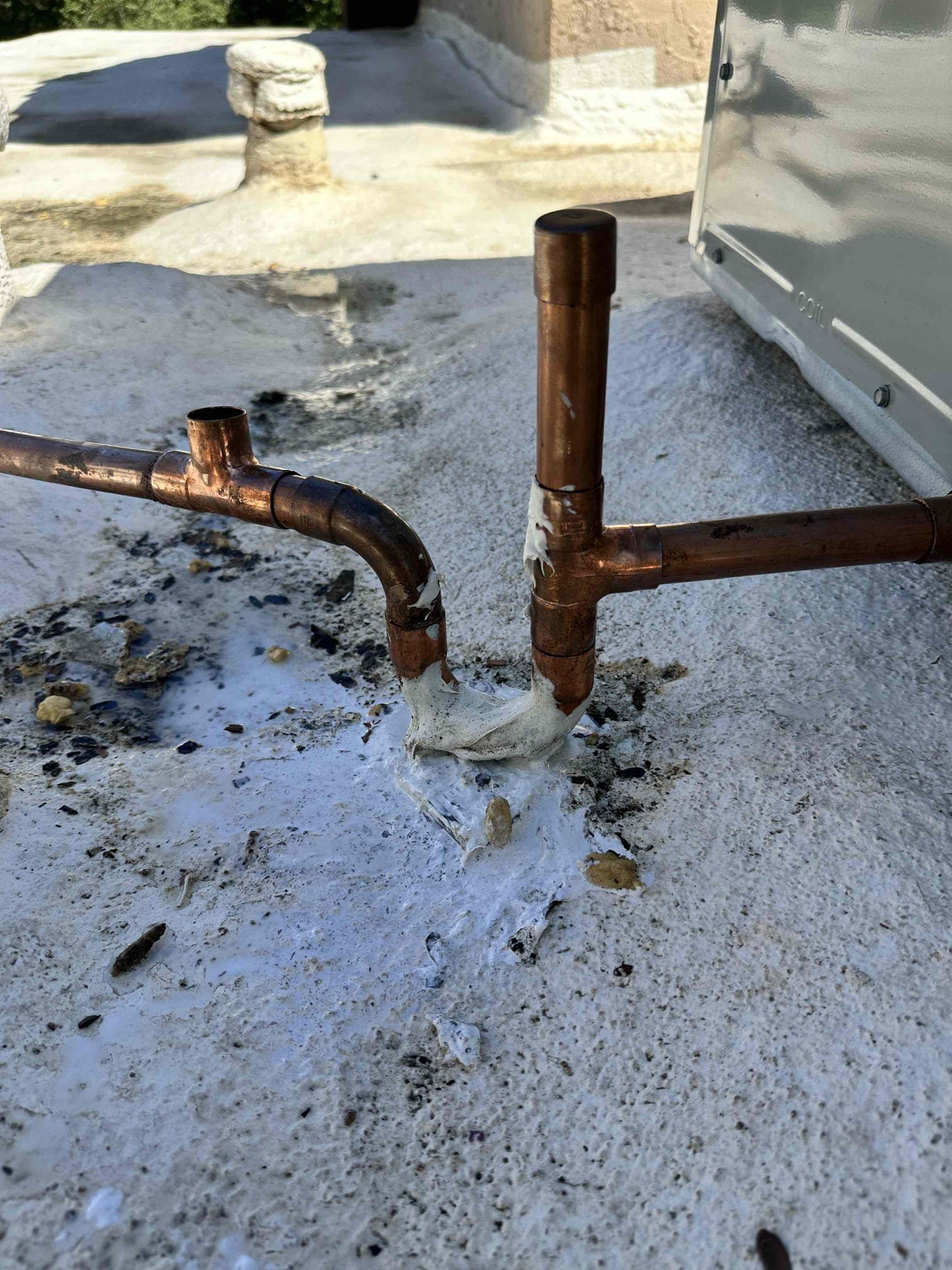 Re-glued P-trap water is draining properly