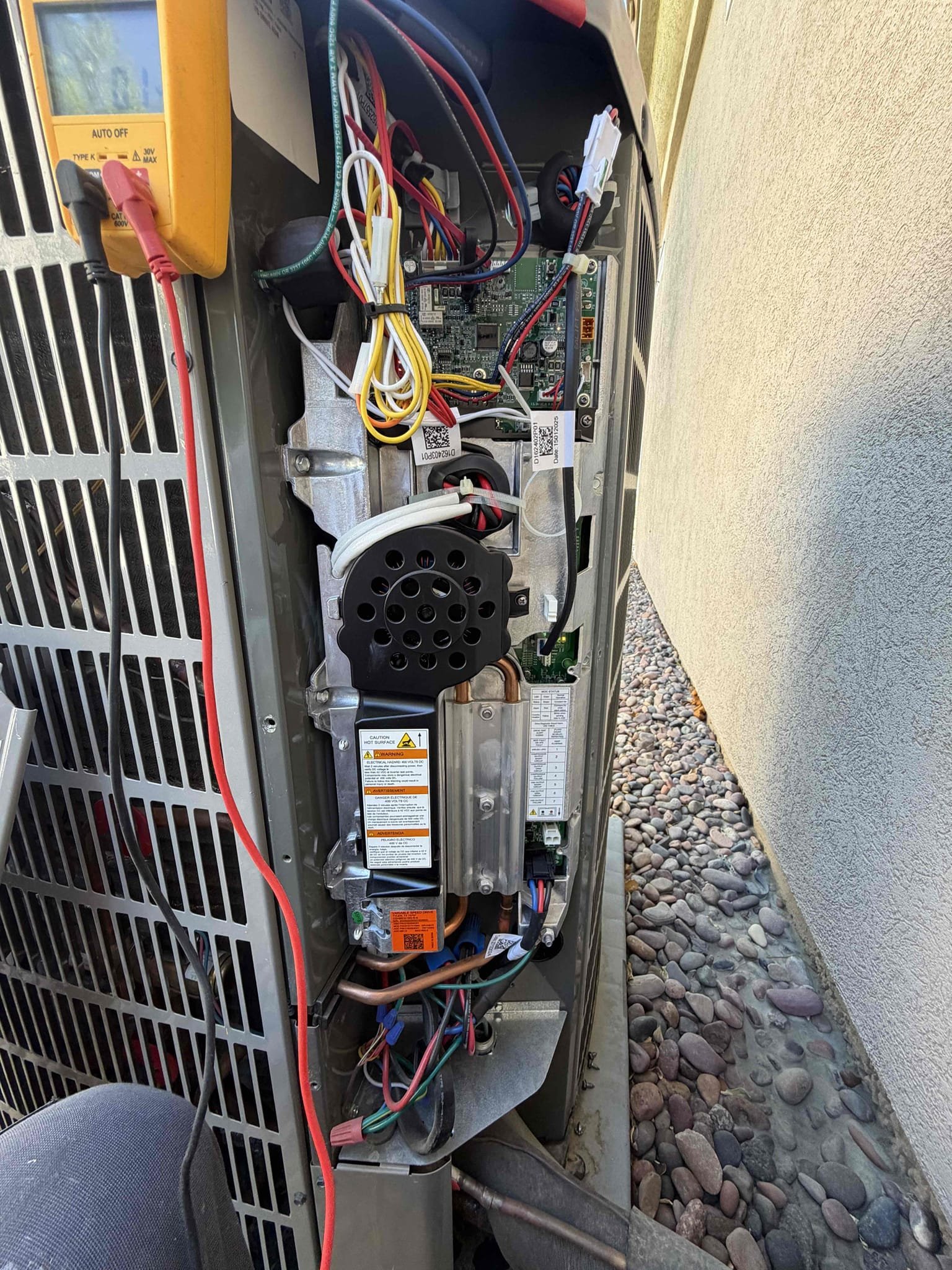 Performed a heating maintenance on 2025 American standard split system, Filters located in hallway, fau located in attic, changed 20x30 filter, flushed condensation line, on fau followed sequence of operation, checked for amperage and voltage, checked for blower speed, check for any loose connections, check for temperature rise, everything within range also cleared dust accumulated   inside electrical component. System is working within specification in heating at the time of maintenance.