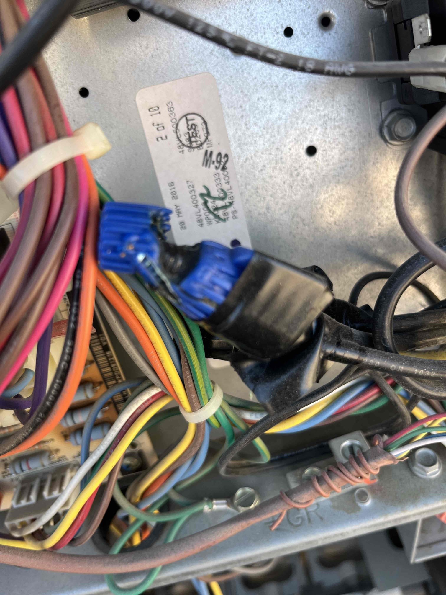 🔥❄️💨
HVAC semi annual maintenance
Filters have been changed, left filter, replacements, and changed a 18x18 filter that was in a high ceiling
Cycle equipment followed sequence of operation verified heating and cooling components checked fan motor, compressor, amps and voltage
Both thermostats checked out OK
Cleared condensation lines
Check refrigerant/temperature split
Rinsed condenser coils
✅
Both units checked out operational and within limits

Upon arrival, client informed me that the older system was not working
Set it too cool and everything kicked out
While performing maintenance, it was discovered electrical short with high voltage not making proper contact
Replaced the wire cap
Everything else checked out operational with equipment

Added second unit to membership