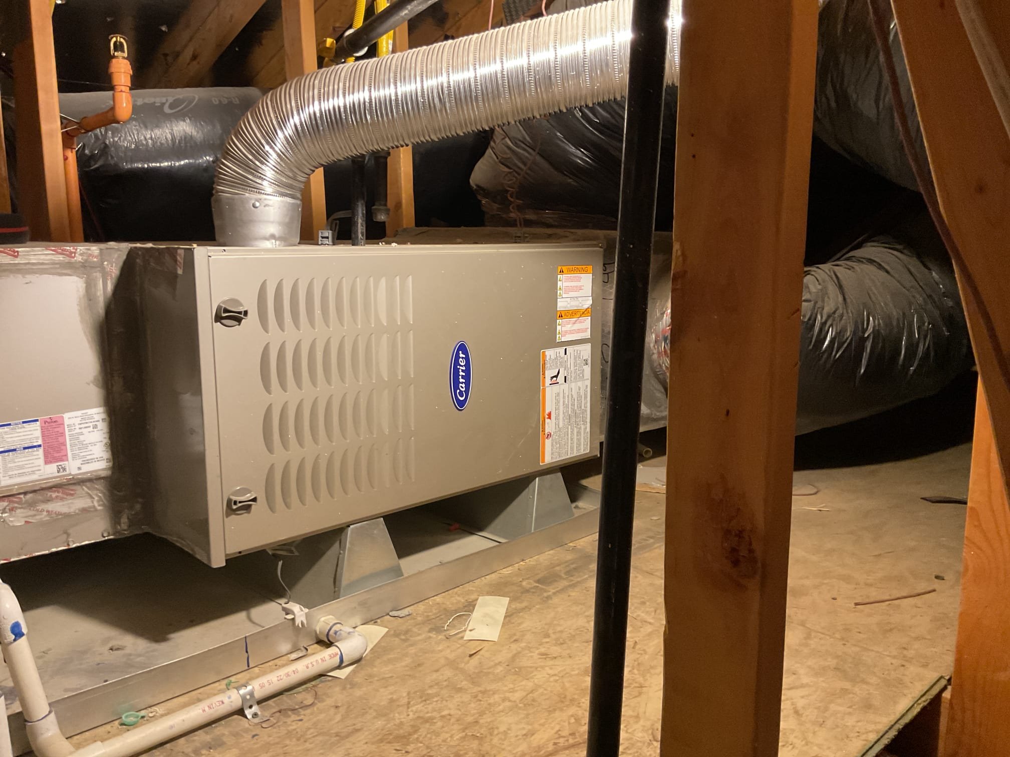 Cathedral City, CA - Performed an indoor maintenance and safety check. Upon arrival, client stated that furnace would make a whistling noise during the sequence of operation. Cycled system in heating and system did not whistle or make excessive noise. Checked temperature heat rise - no carbon monoxide was detected in the home. Measured static pressure measurements and electric motor readings. ECM blower motor. Installed new P-trap and cleanout for primary drain line – paid via C. C. Pre-booked outdoor maintenance and safety check. System is servicing the home at the time of service.