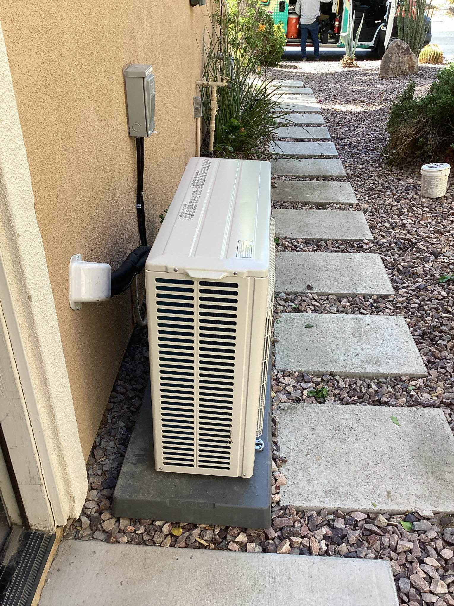 Installing 2 ton ductless for garage.