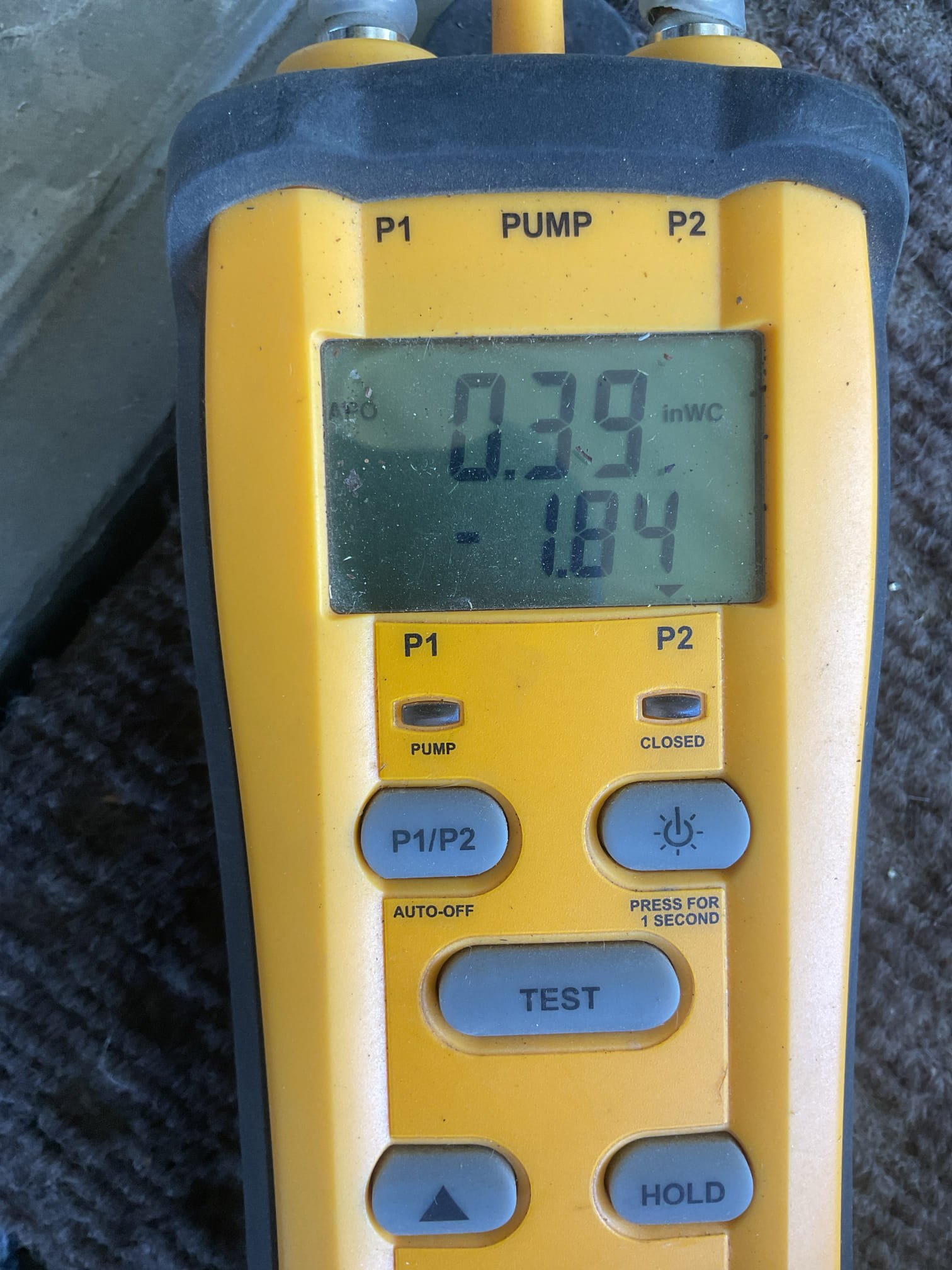 Performed a safety and maintenance service on indoor unit. Cycle system in heating. Replaced filter, cleared condensate and no carbon monoxide was detected in the home. Checked blower motor amp draw and static pressure measurements. Estimate sent for float safety switch via email. System is functioning according to manufacture specifications. Pre-booked outdoor unit maintenance and safety inspection.
