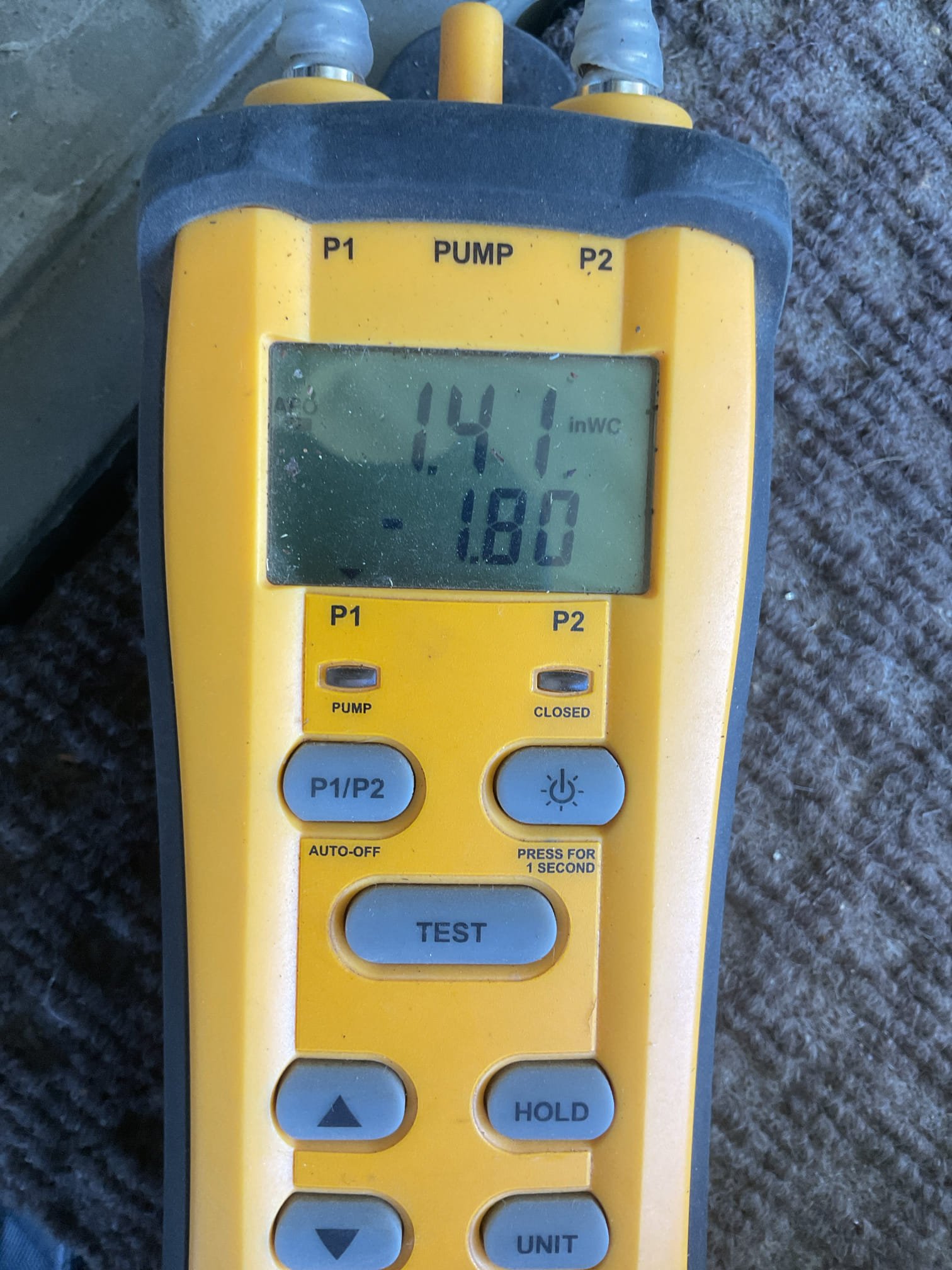 Performed a safety and maintenance service on indoor unit. Cycle system in heating. Replaced filter, cleared condensate and no carbon monoxide was detected in the home. Checked blower motor amp draw and static pressure measurements. Estimate sent for float safety switch via email. System is functioning according to manufacture specifications. Pre-booked outdoor unit maintenance and safety inspection.
