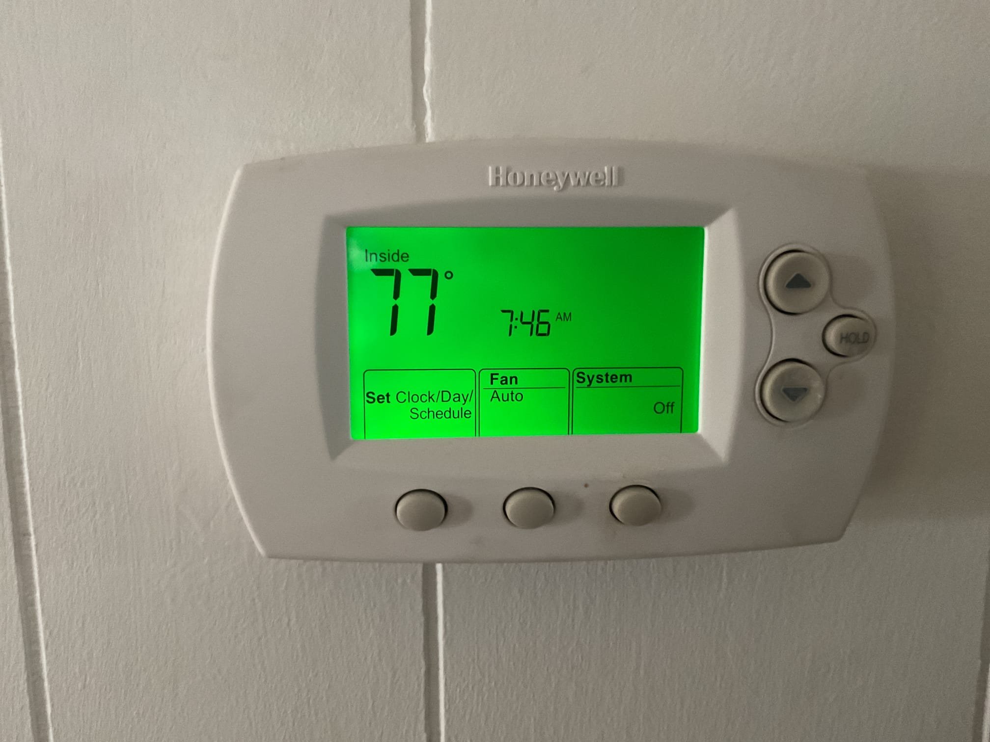 Performed a maintenance and safety check on the indoor unit. Checked static pressure and blower motor amp draw. ECM blower motor. Cycled system in heating. Informed client that system only runs for a few minutes due to an open safety switch. Checked temperature heat rise. No carbon monoxide was detected in the home. Pre-booked outdoor unit maintenance and safety check.