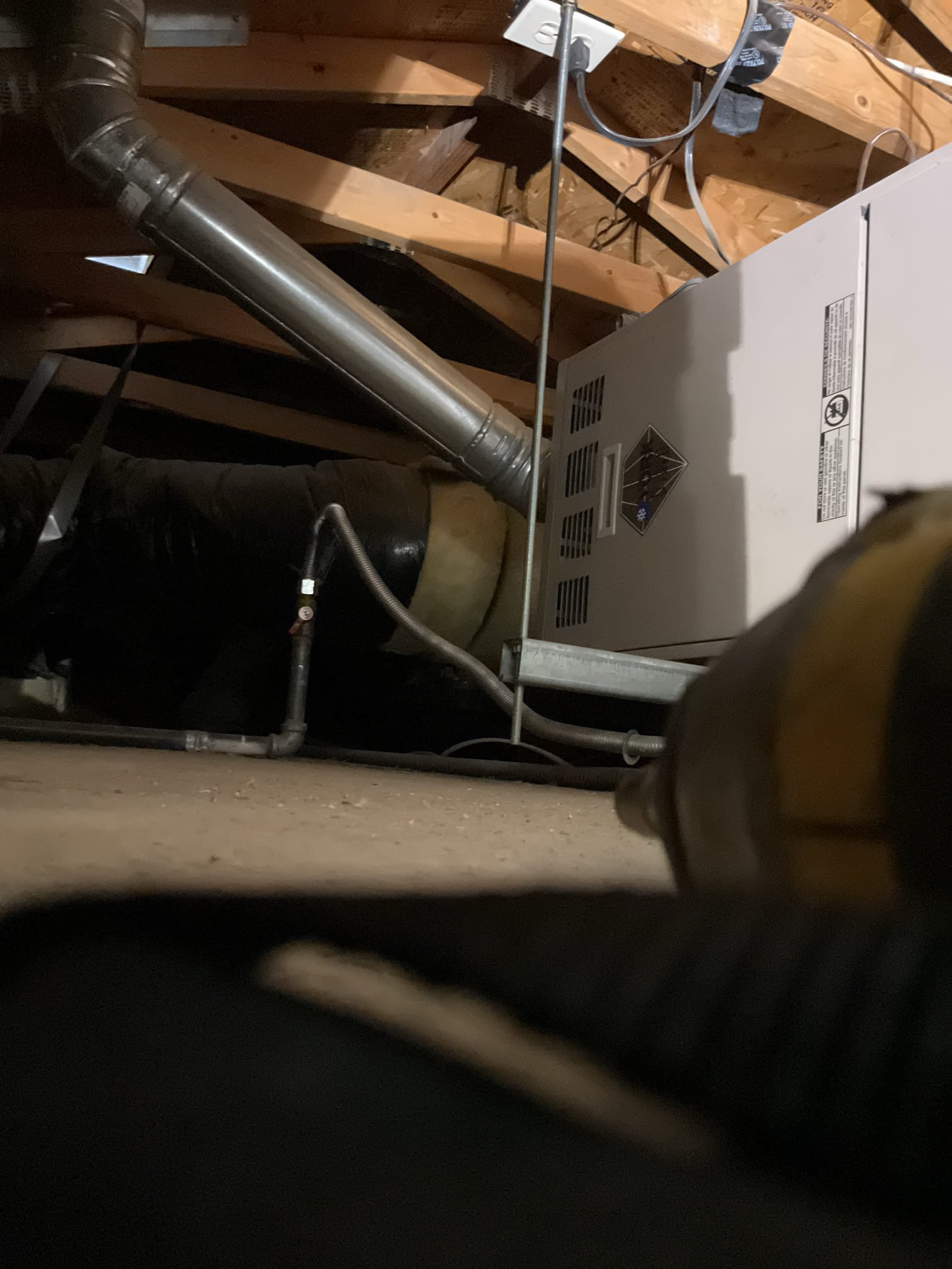 Turn the living room system on and examined evaporator coil and condensation termination on outside of the home. There were signs of oil residue indicating refrigerant leak.Unit #1241. spoke with client also emailed recommendations for two system replacement due to systems being 27 years old systems condition and use of R22 refrigerant which is no longer manufactured. spoke with client also sent estimate for partial replacement and repair.