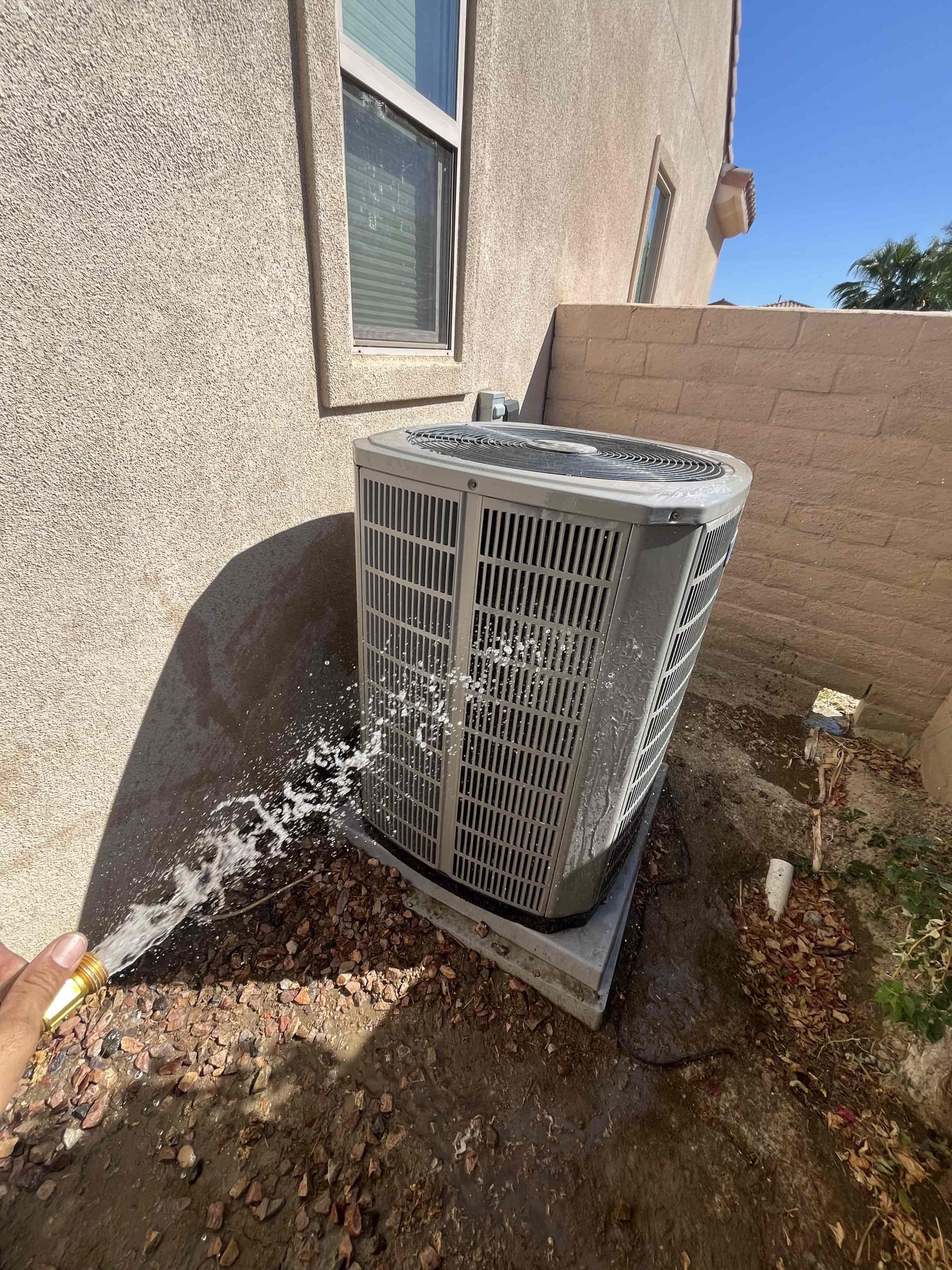 🔥❄️💨
 HVAC  semi annual maintenance

Replaced ceiling mounted filters, cycle equipment followed system, sequence of operation
Thermostat checked out OK, checked ducting, air, handler settings, cleared condensation line, cleaned off air handler, and mechanical platform
Condenser checked, capacitor, fan motor, compressor, amps and voltage
Rinsed condenser coil
✅
Cooling equipment, checked out operational and within manufacture specifications

🍁🍃
Informed client of fall special on air purification
Will return Monday to install Halo LED