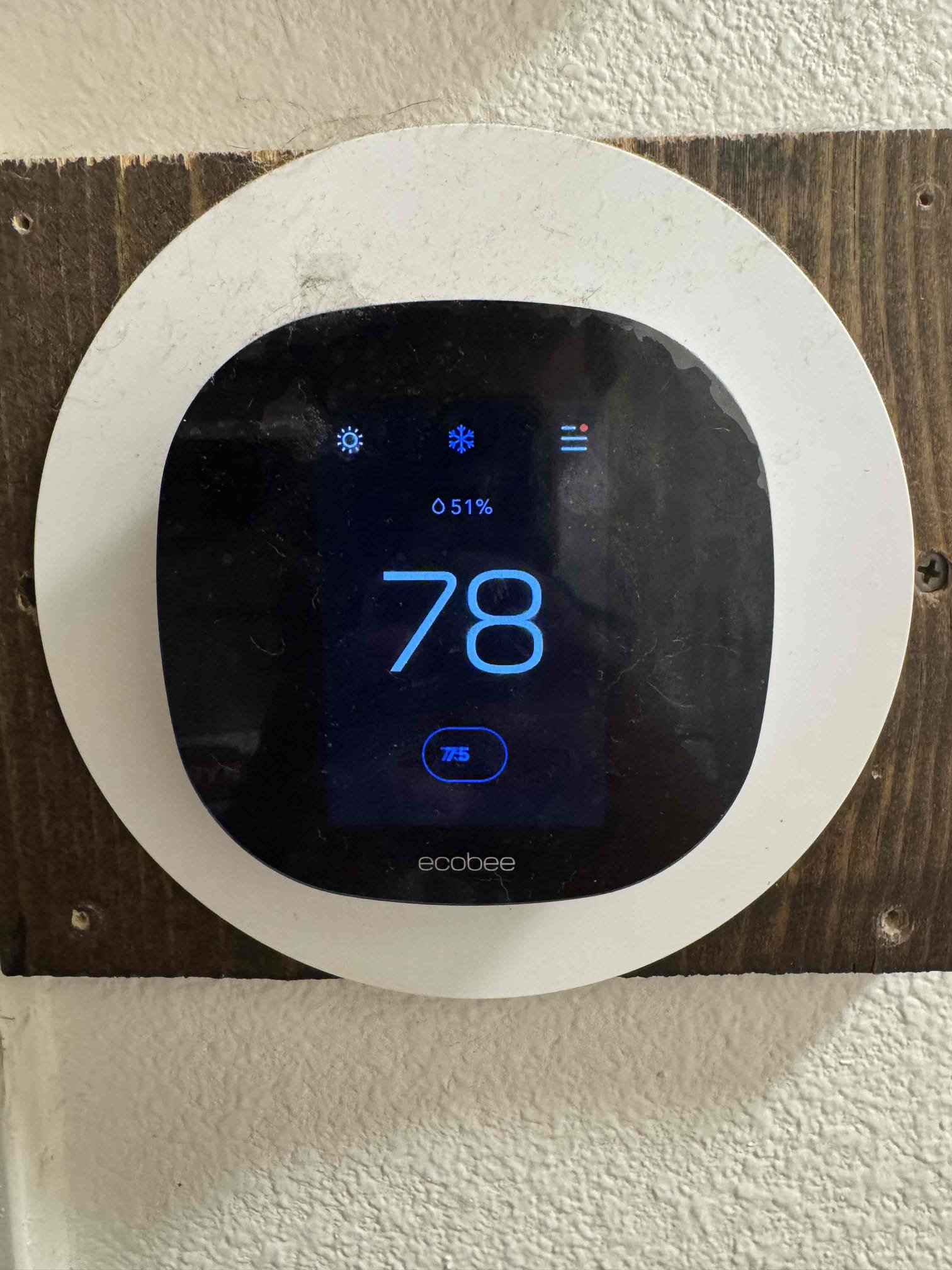 Maintenance on an American Standard gold series 4 ton heat pump package unit. 14 x 30 filter located in hallway. Ecobee thermostat working properly. Condensation line cleared filter changed. Check system sequence of operation. Check compressor amps, check fan motor amps, checked fees, and disconnect box, checked capacitor, checked Freon and temperature split. Verified all electrical and safety. System is working per manufacture spec. 
