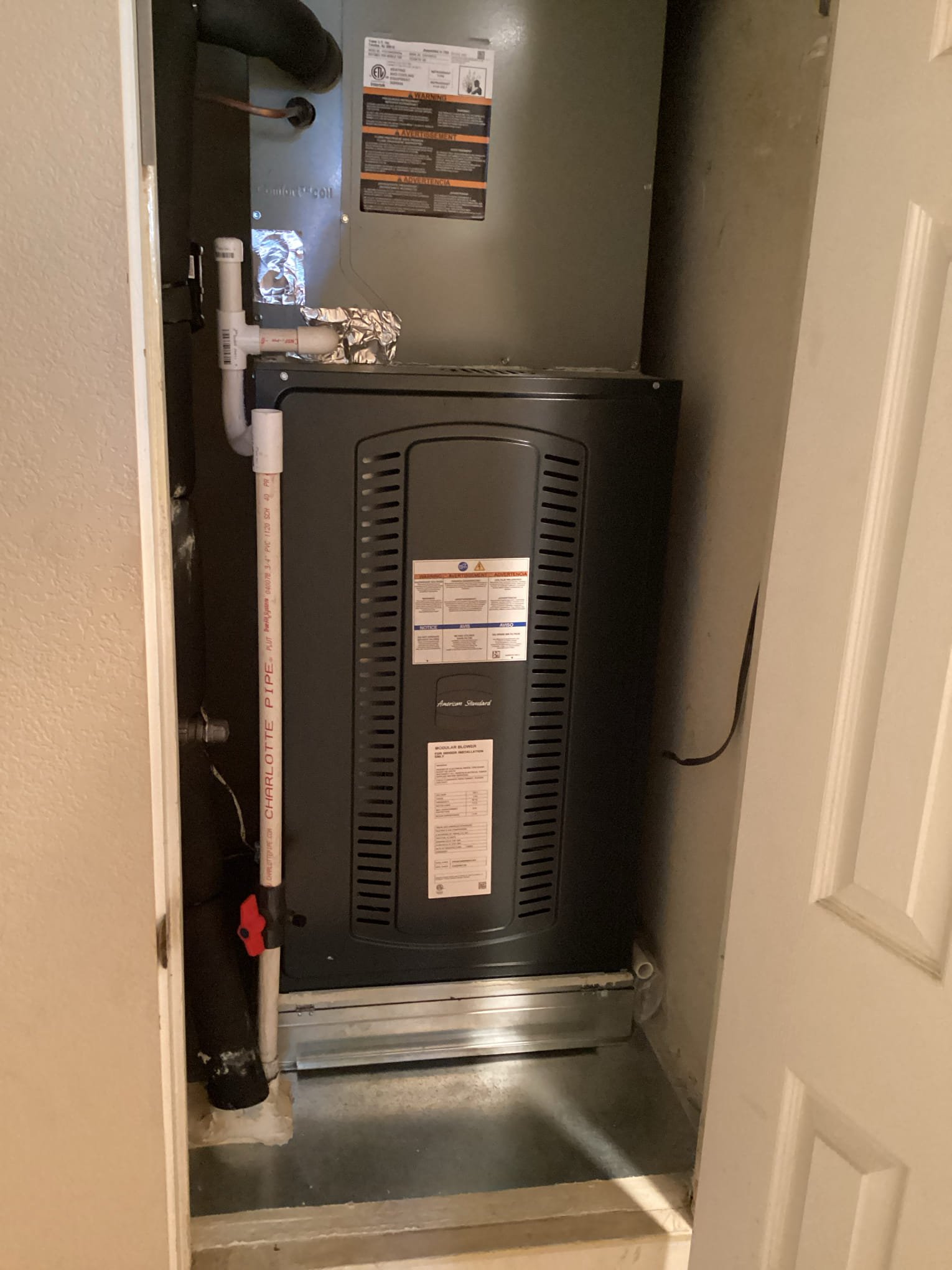 I Performed Maintenance on the Heating System. Also replaced a 20x25 filter and flushed the condensate drain. The system is a 2022 Heat Pump model located in the inside closet and outside on the ground. The system checked out operational and within manufactures specifications at the time of the service. Scheduled next Maintenance visit online. 