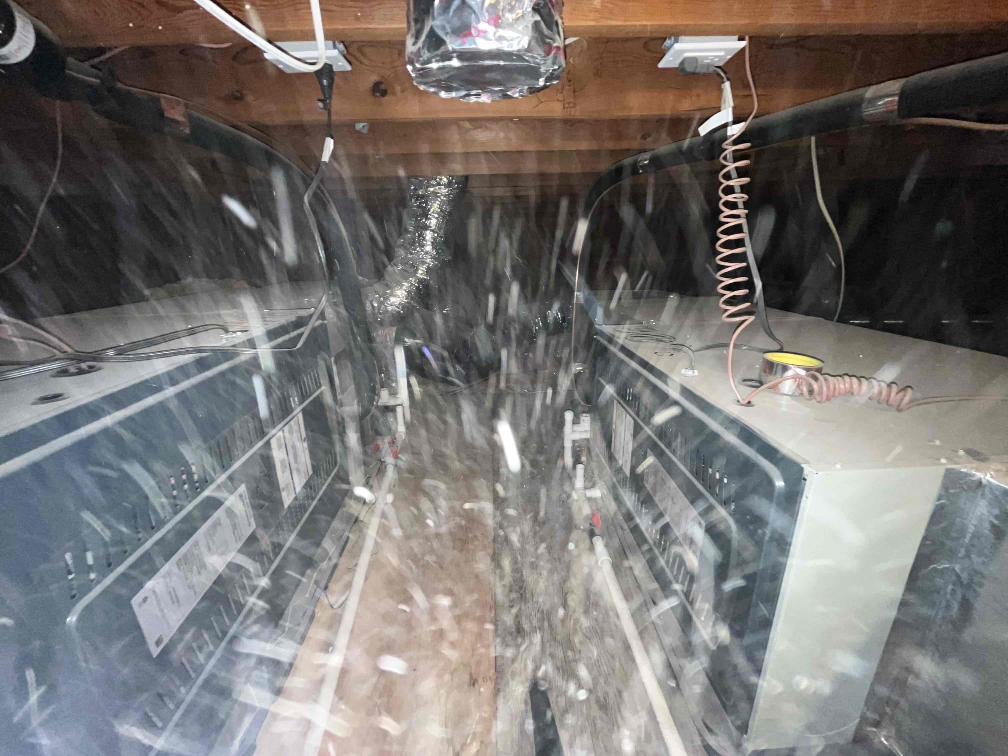 🔥❄️💨
Semi annual HVAC maintenance
Replace filter filters

Cycled equipment followed system sequence of operation
Went up to the attic, cleared, condensation lines, tested water, safety switches, inspected ducting and water safety pans, cleaned off air, handlers, and mechanical platform

Went to outdoor equipment
Checked capacitor, fan motor, compressor, amps and voltage
Thermostats and reversing valves checked out OK
Rinsed both condenser coils
✅
Equipment, checkout, operational, and within manufactured specifications

Informed client of whole house air purification
Client not interested at this time