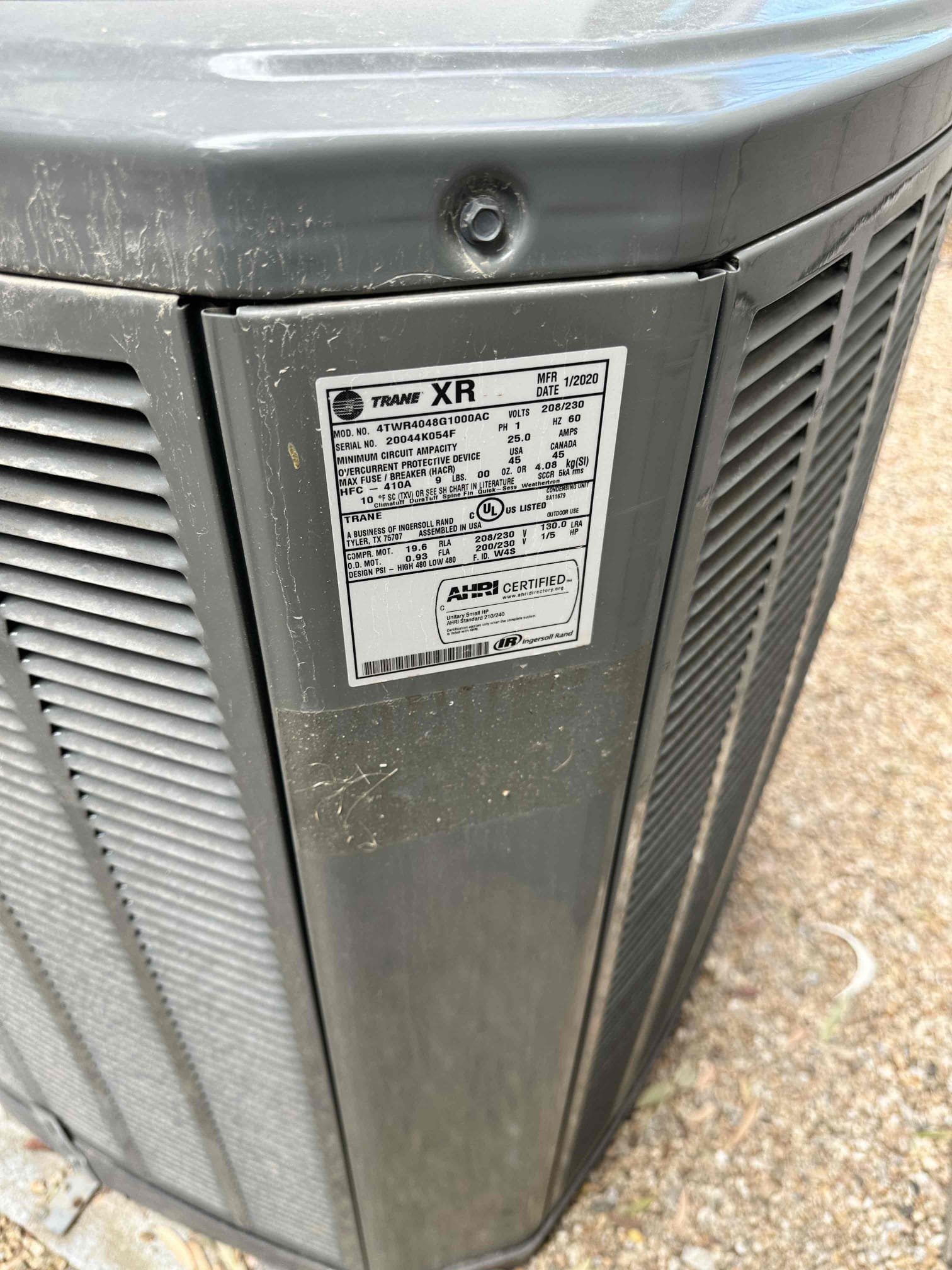Rancho Mirage, CA - Performed air-conditioning inspection checked amps on compressors and condenser fan motors capacitors freon levels system working properly at this time