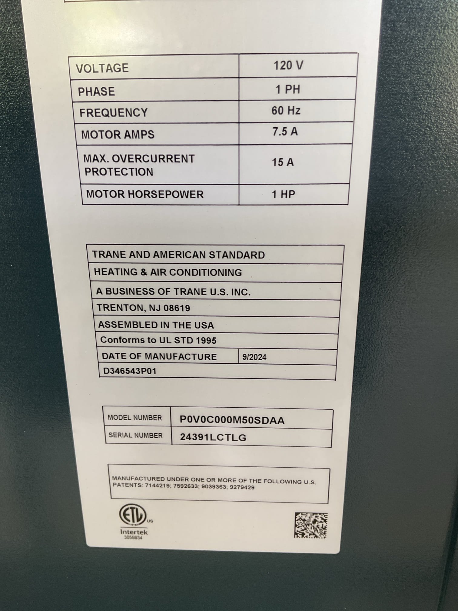 Performed a safety inspection and maintenance on a split heat pump. Checked refrigerant circuit diagnostics, blower motor amp draw and temperature split. Washed outdoor unit, cleared condensate and replaced filter. Thermostat/disconnect: good. System is functioning according to manufacturer specifications. Pre-booked in April for outdoor unit service.