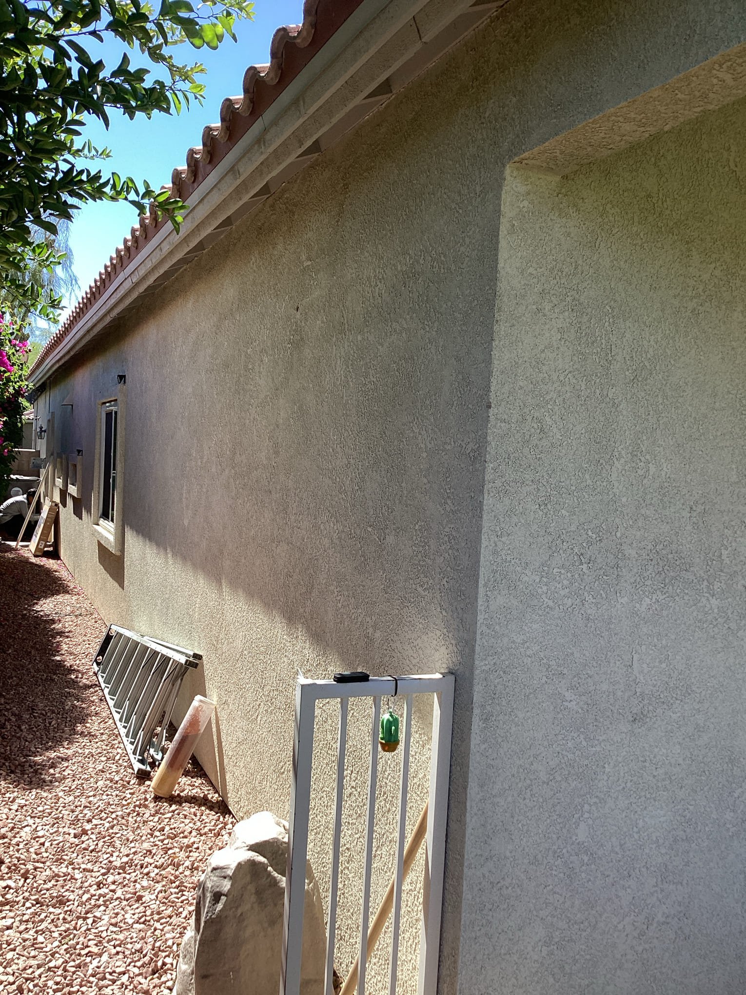 Arrived at customer’s home to diagnose outlets non op after customer replaced outlets themselves. Upon arrival I found that gfci outlet in garage was getting power, but not outputting power. Found that gfci outlet was wired backwards. Fixed wiring to gfci outlet to resolve issue and restore power and proper operation to circuit.