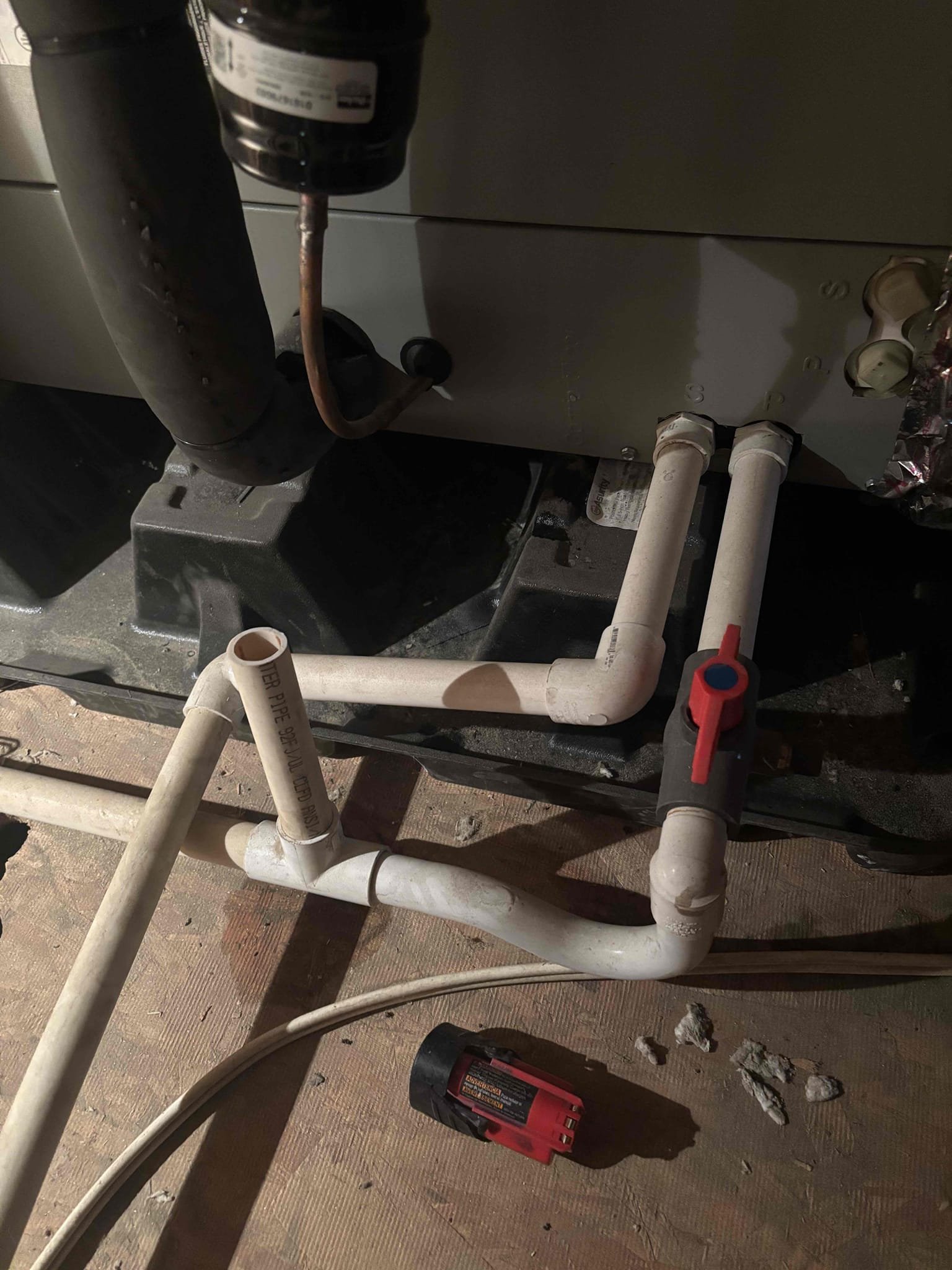 Performed a heating maintenance on heat pump split system unit. Check going on heat pump, located in attic. Cleaned out condensation line changed out filters check temperature rise as well as check all electrical components at this time system is heating up the house properly. Finish maintenance by making sure system switch back into cool mode properly also help Client connect phone to thermostat.