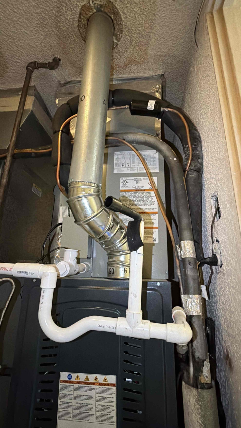 Installed new 3 Ton Silver 14 Ultra Low Nox Upflow Split System. Job complete, however we need the electricians to replace the breaker because I did not have a 30 amp Zenzco breaker.