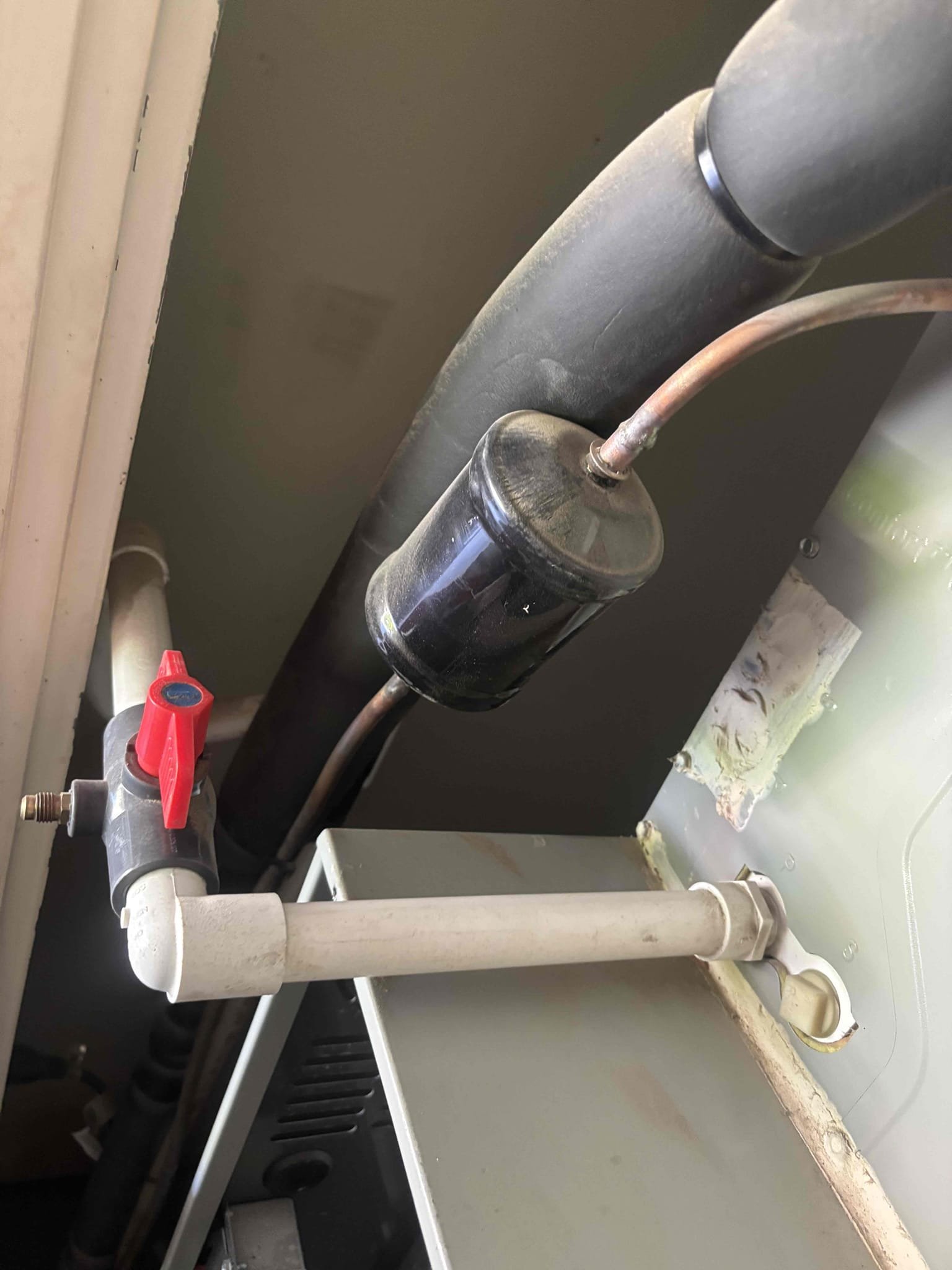 Performed a heating maintenance on a split system unit. System is a heat pump check sequence of operations by checking out all electrical temperature rise. At this time system is heating up the house properly. Make sure to clean out condensation line and change that filter. Also washed down outdoor unit. Made sure system switch back into correctly before leaving home.