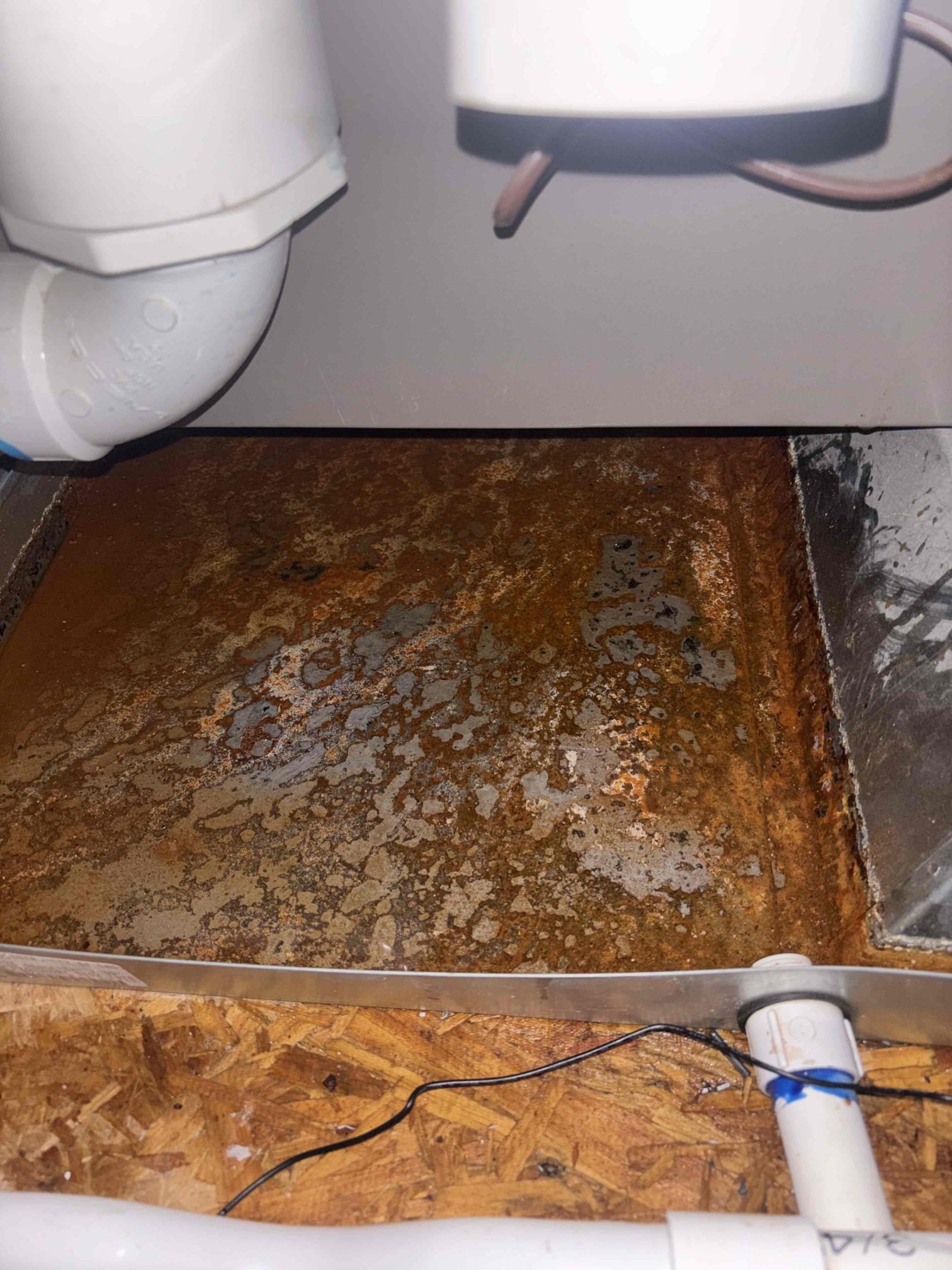 Performed a heating maintenance on two gas furnaces, located in attic. Upon checking out systems found bedroom unit drain pan full of water. Informed Client will need to vacuum out the water. Client agreed with price for completing task after cleaning out drain pan. Make sure to clean out condensation lines multiple times verify that both systems are draining properly checked all electrical and temperature rise both at this time are within range in both systems are heating up the house properly. Made sure to change out filters located in FAU systems. Finish maintenance by making sure both system switch back into cool mode correct .