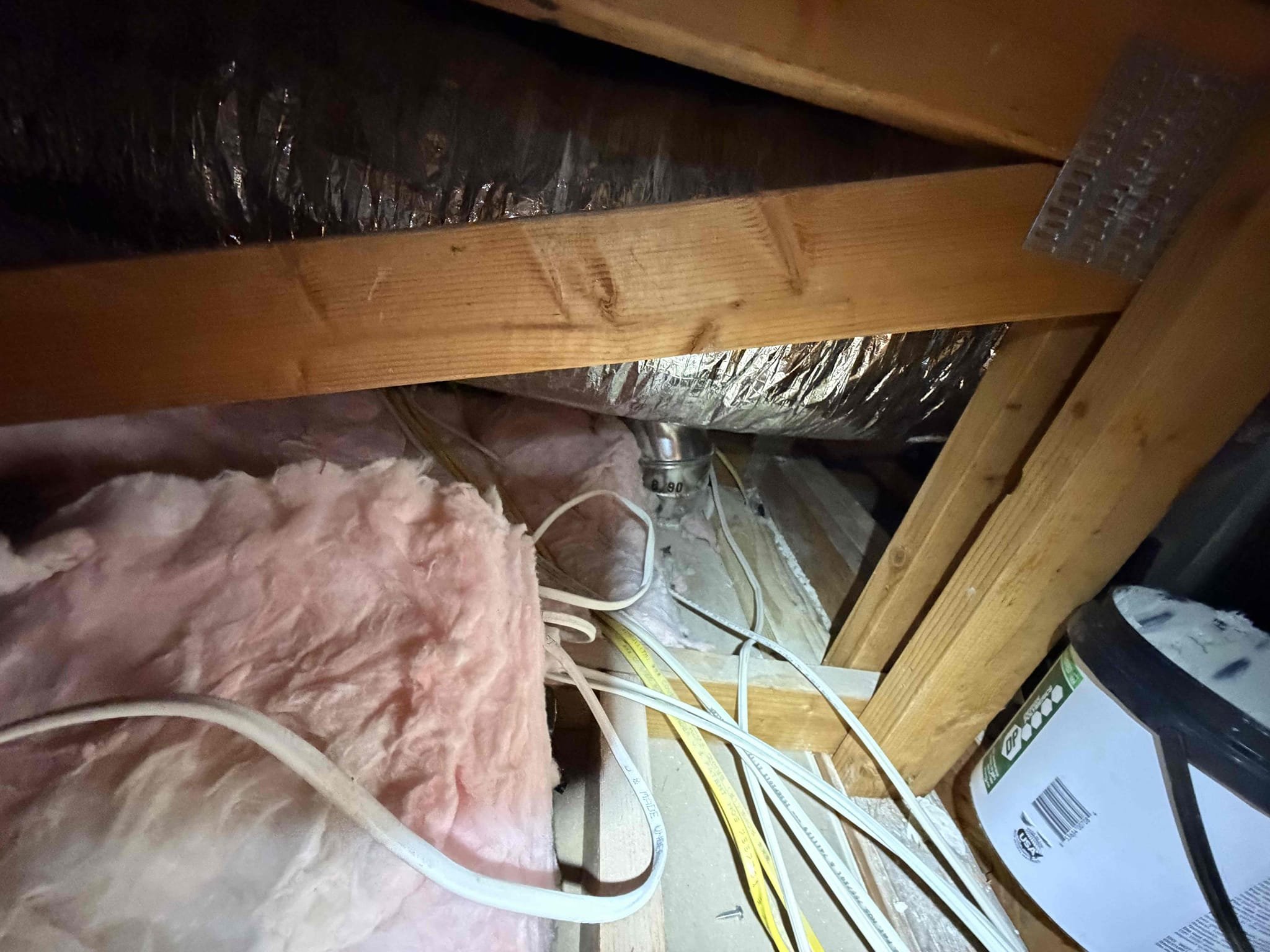 Replace 5 Ton Evaporator Coil in the attic. Disassemble evaporator coil, remove ducting attached and remote return box in order to remove old unit. Replaced evaporator coil and tested and charged system. It was a very tight attic and took us all day to remove and install the new one.