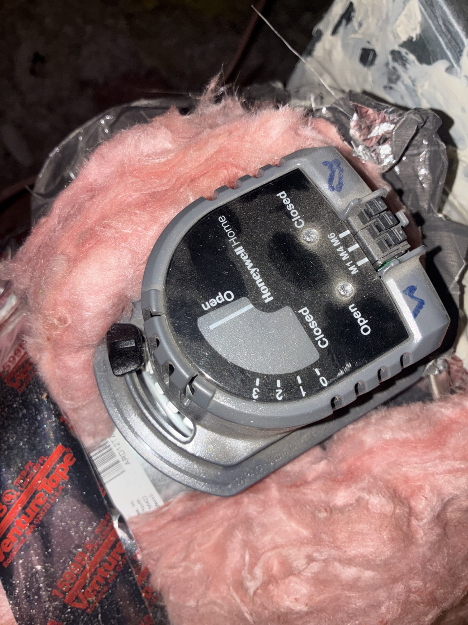 Installed 12” 24 volt Honeywell damper for guest bedrooms and tested. Comfort indoor service on 2025 American standard gold split system. Fau located inside attic, condenser on west side of home. Replaced filters and flushed lines. Checked attic and temperature split.