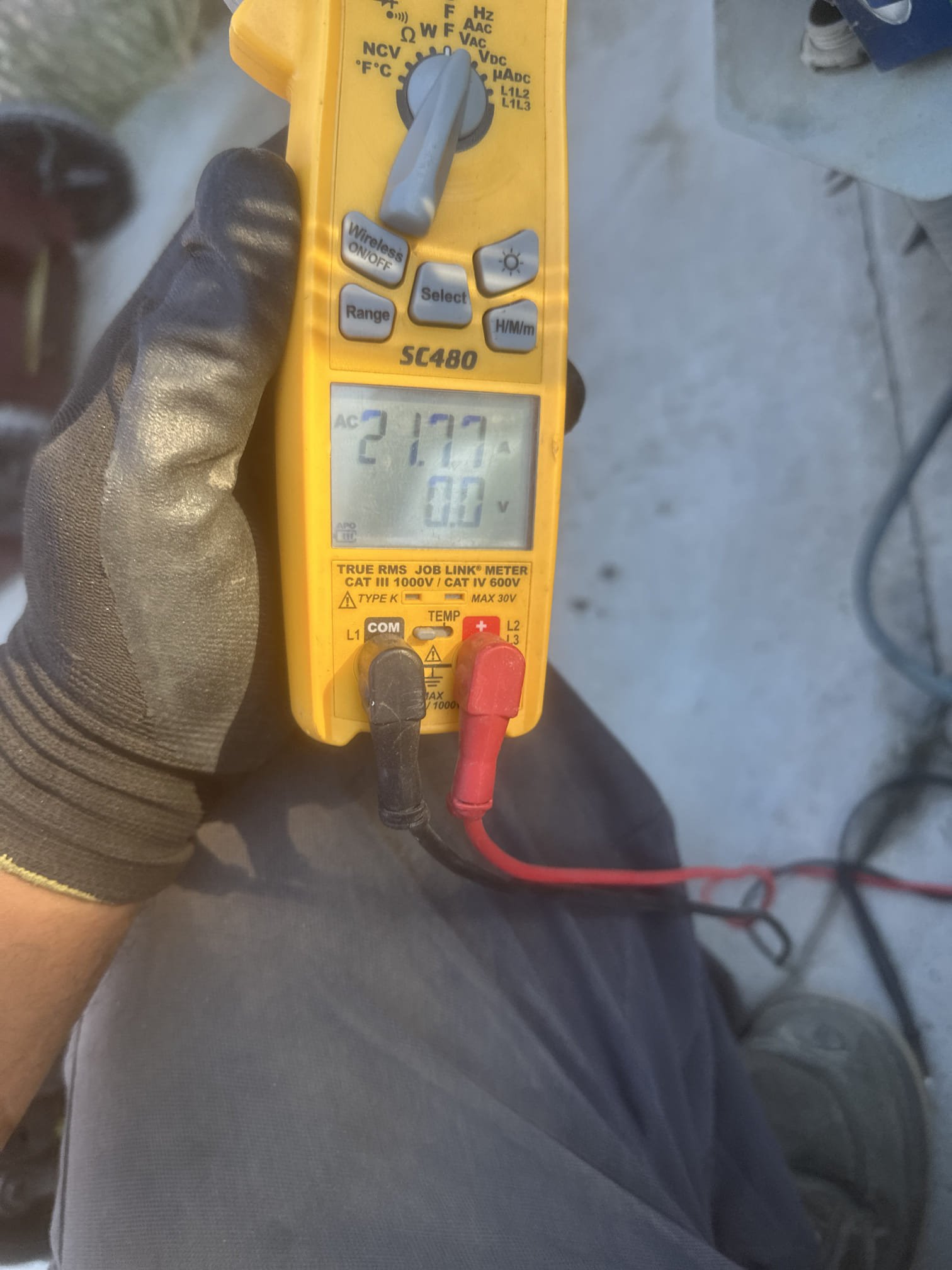 Demand Call – No Cool

Upon arrival, client had the equipment turned off. Turned equipment on and found only the indoor equipment operating. Verified proper low-voltage call to the contactor, but found no 220V present at the contactor. Traced high voltage back to the outdoor equipment and found no power present due to a tripped breaker. Reset breaker and cycled equipment. Checked compressor startup and found inrush current exceeding desired operating specifications. Installed a compressor saver kit and retested compressor startup. Inrush current was reduced to approximately 61.25 amps, compared to the compressor rated LRA of 135 amps. Verified compressor running amperage at approximately 21.77 amps and condenser fan motor amperage at approximately 1.23 amps, both within equipment specifications. System is now cooling and operating properly upon completion. Client stated there had been previous issues with the AC system that were repaired by a family friend. Informed client of the benef