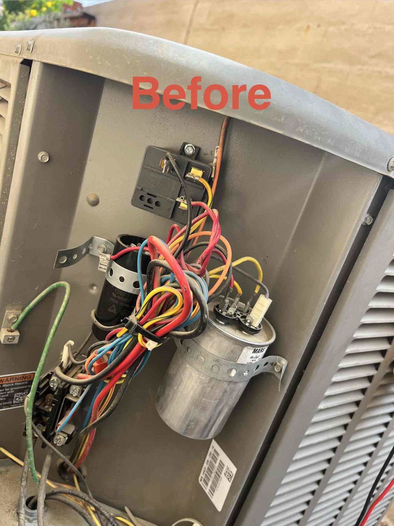 🛠️🛠️
Upon arrival, client informed me system appeared to not be cooling properly. He went out to rinse condenser see if it would help but AC never fully came back.

Drop temperature 10° for testing purposes, indoor blower kicked on, but only blowing room temperature out of the vents

Went to condense her for further investigation, or it was in discovered, felt star kit, and capacitor
Installed both test components and checked refrigerant along with equipment amp draw

🗣️
Client communication:
Informed client of findings also recommend replacing contactor due to age and showing burnt marks
Client approved
Replaced capacitor, kit and contactor

Replaced two customer supplied filters
As a courtesy, rinse condenser

Client will still have their winter maintenance in October
✅
Equipment is now operating properly and within limits