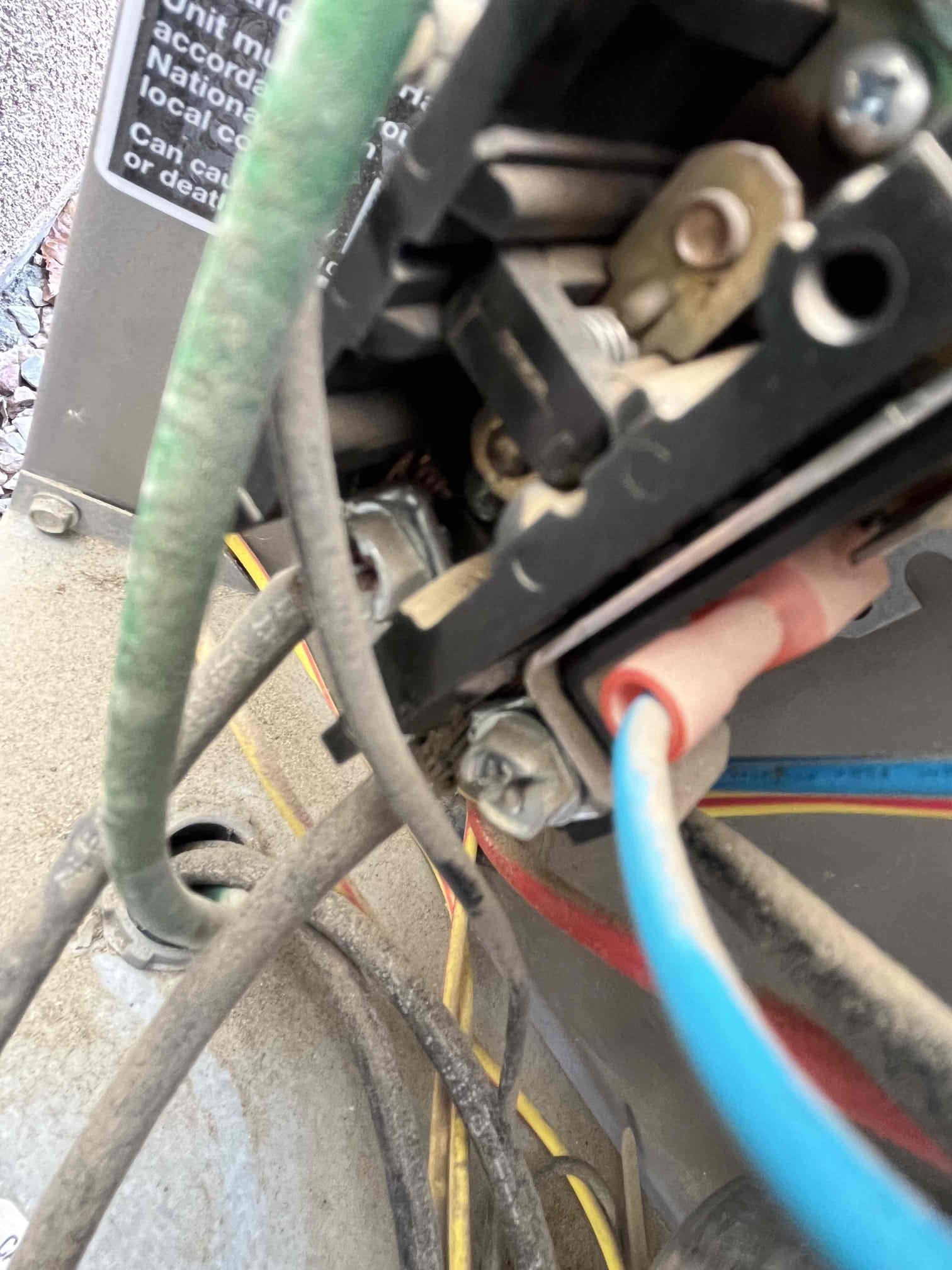 🛠️🛠️
Upon arrival, client informed me system appeared to not be cooling properly. He went out to rinse condenser see if it would help but AC never fully came back.

Drop temperature 10° for testing purposes, indoor blower kicked on, but only blowing room temperature out of the vents

Went to condense her for further investigation, or it was in discovered, felt star kit, and capacitor
Installed both test components and checked refrigerant along with equipment amp draw

🗣️
Client communication:
Informed client of findings also recommend replacing contactor due to age and showing burnt marks
Client approved
Replaced capacitor, kit and contactor

Replaced two customer supplied filters
As a courtesy, rinse condenser

Client will still have their winter maintenance in October
✅
Equipment is now operating properly and within limits