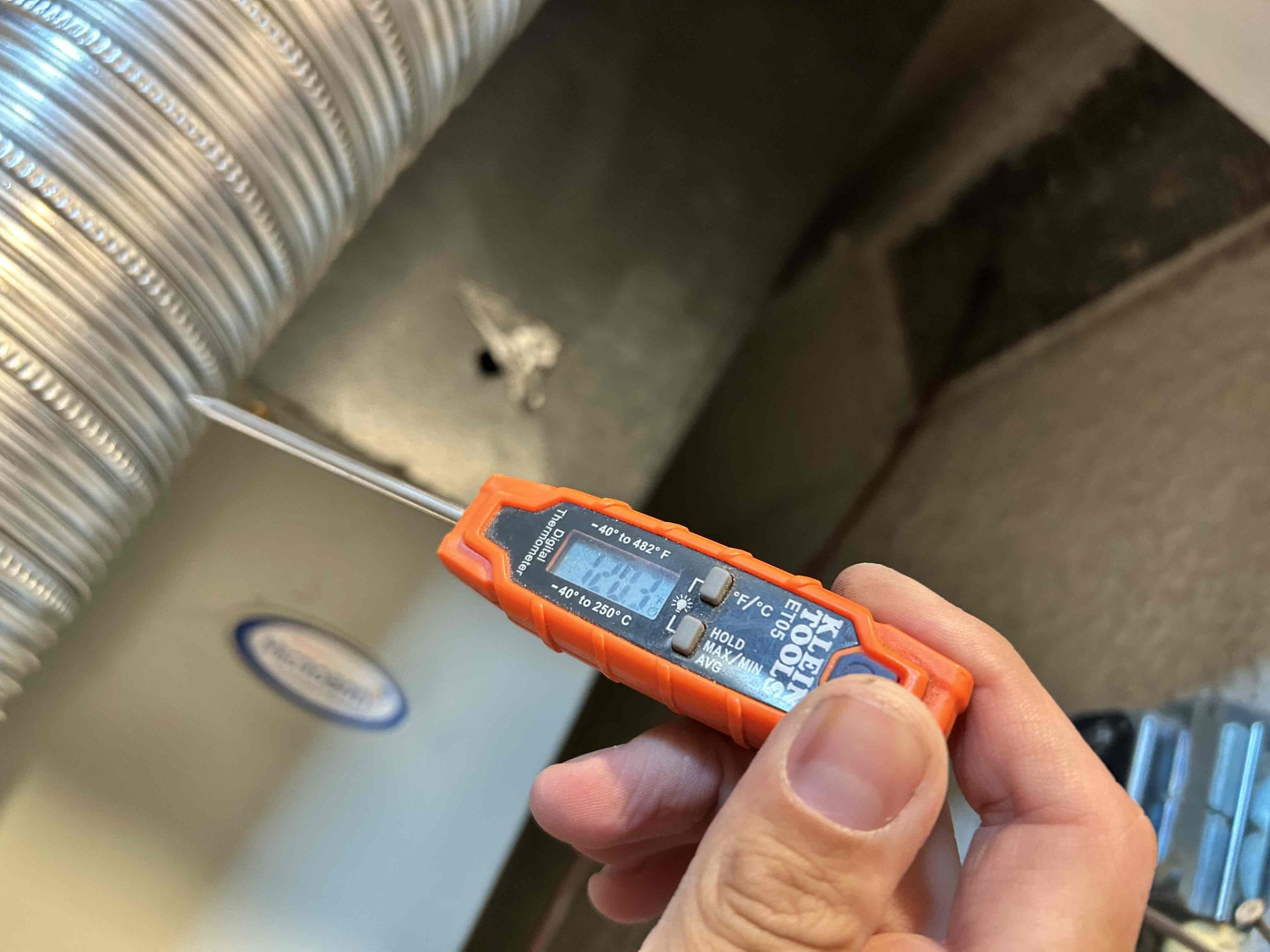 Performed annual maintenance on the 2018 American Standard straight cool split-system system.

* Changed out 16x25 filter in the upflow gas furnace indoor closet/ and inspected it.
* Inspected and cleaned the condensate drain and verified that it is draining properly.
* Inspected the outdoor condensing unit located in the backyard.
* Checked system operation and safety controls, including the safety switches, blower motor, igniter, and low-voltage components.
* Cycled the system into cooling mode and verified proper operation.
* Confirmed the contactor engages, compressor starts and operates properly, and the outdoor fan motor is running. T6 Honeywell tstat checked in range 
* Tested the dual-run capacitor, rated at 40/45 µF. Capacitor readings indicate it is reaching its rated values; however, a replacement capacitor estimate will be provided as a preventative recommendation.
* System is currently operating properly in cooling and heating mode.

Recommendation: Provide an estimate for