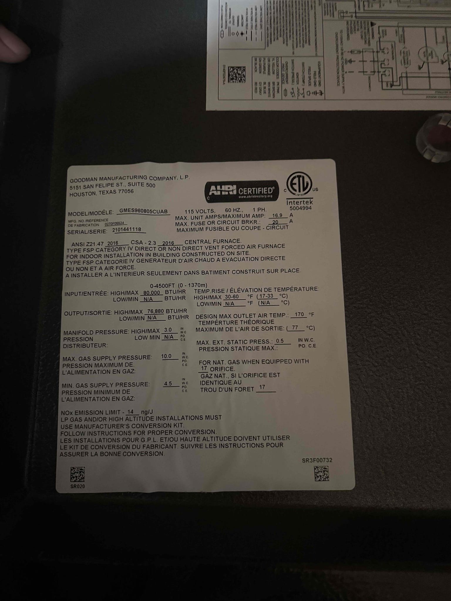 Performed a heating maintenance on a gas furnace located in attic. Check sequence of operations by checking out all electrical and temperature rise. At this time system is heating up the house properly cleaned out condensation line and changed out filter at this time. System is heating up the house properly finish maintenance by cleaning off all electrical and burners. And by making sure the system switched back into cool mode correctly.