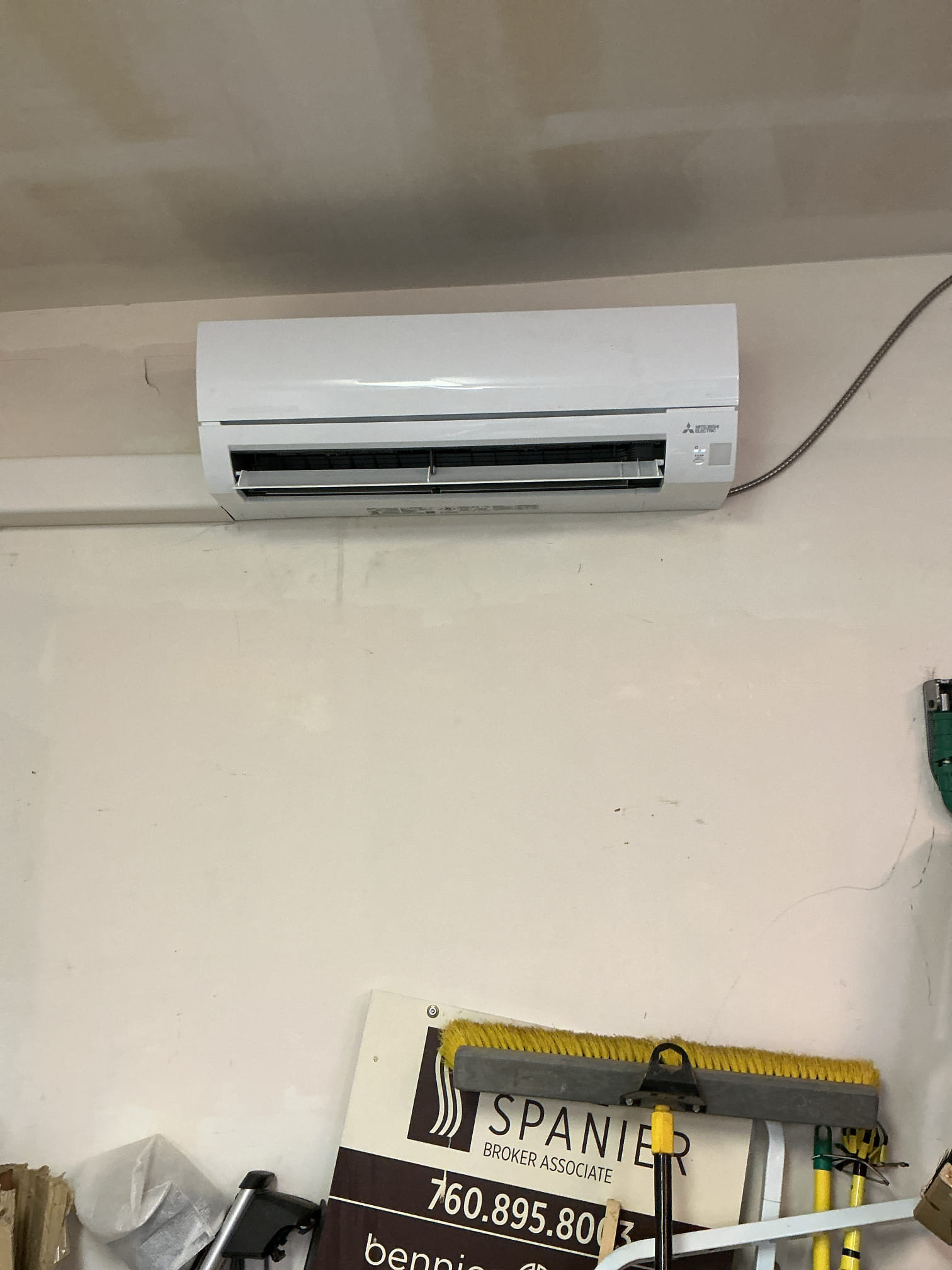 Returning to install outdoor unit.