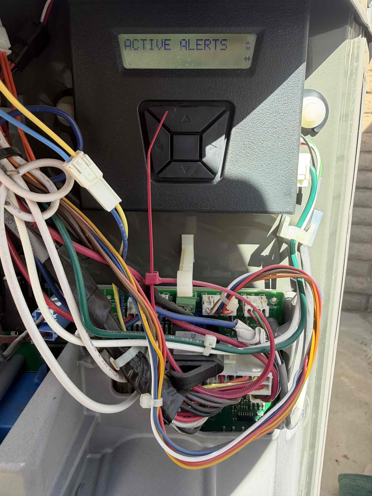 Preformed an indoor and outdoor safety maintenance on an American standard platinum furnace, Filters located inside filter rack, fau located outside closet near front door, changed 24x24 filter, flushed condensation line through jones valve, on fau followed sequence of operation, checked for amperage and voltage, checked for blower speed, check for any loose connections, check for temperature rise, check for any error codes or alerts everything within range also cleared dust accumulated inside electrical component. System is working within specification in heating/cooling at the time of maintenance.