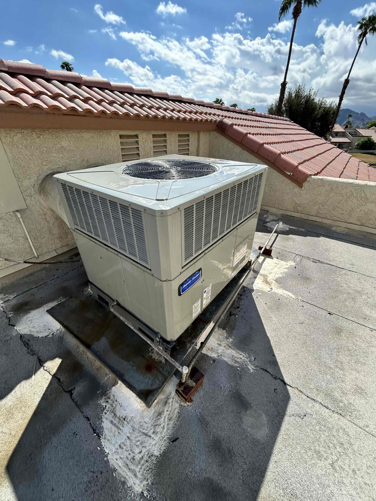 Performed annual preventative maintenance on a 2023 American Standard 3-ton rooftop package unit.

• Replaced 16 × 30 air filter located on the upper wall near the entrance.
• Performed complete system operation check.
• Inspected electrical components and connections.
• Checked refrigerant levels.
• Tested capacitor; capacitor was within the normal operating range.
• Checked supply-air temperature at 115 temperatures were rising/operating properly.
• Performed a washdown and cleaned the condenser coils.
• Inspected evaporator coil and surrounding components for debris, organic growth, and other buildup; no significant issues were found.
• Verified system operation after maintenance.

System is operating properly and is currently in service.
