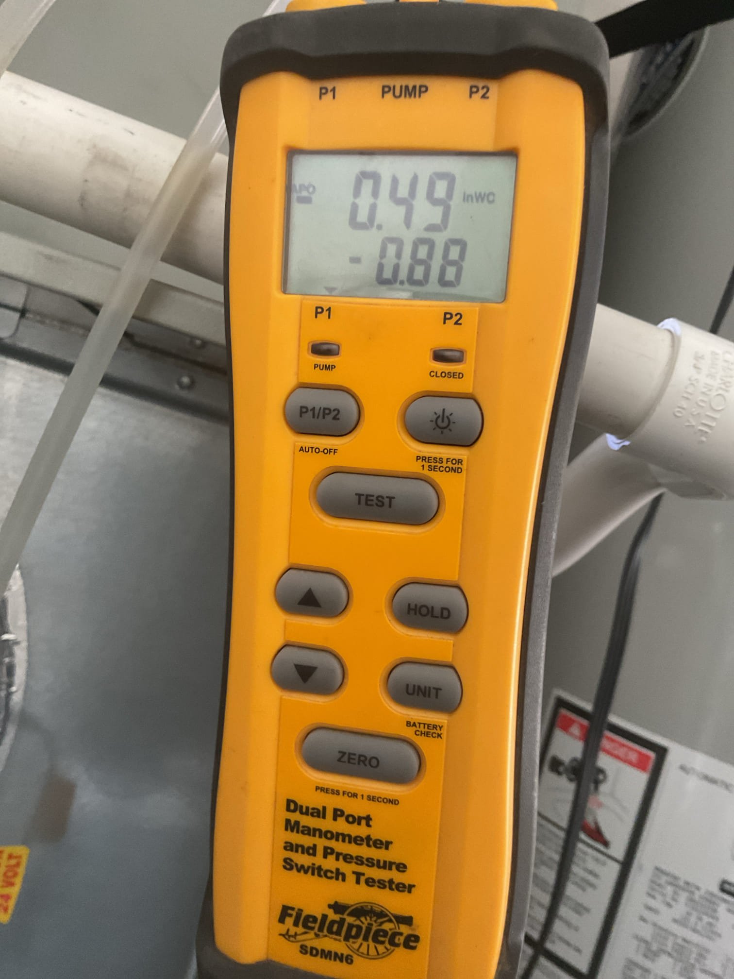 Indoor unit safety inspection and maintenance. Client was having issues with noises coming from bedroom supply. Noise is due most likely to turbulence when system kicks into second stage cooling. Checked static pressure measurements, refrigerant circuit diagnostics and blower motor amp draw. Replaced filter and cleared condensate drain line. Pre-booked next service for the month of April. System is currently servicing the home at the time of maintenance. 