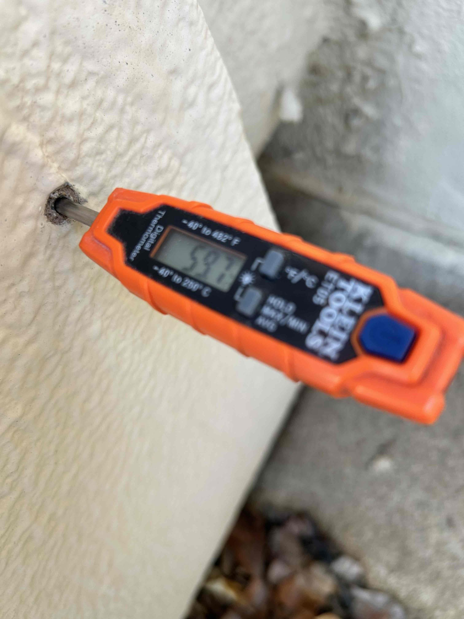 Performed annual preventive maintenance on a 2014 Goodman package unit.
* Replaced 20” × 30” filter; no ladder required.
* Checked thermostat operation and tested the unit in cooling mode.
* Checked system operation and electrical components, including the capacitor and circuits.
* Verified cooling operation and recorded a 59°F supply-air temperature.
* Cleared the condensate drain line to ensure proper drainage.
* Washed/cleaned the condenser section and inspected the unit.
* Inspected the electrical disconnect and found that no surge protector is installed.
* Recommendation: Install a surge protector at the disconnect to help protect the system from electrical surges and voltage spikes that could damage components.
* System was tested and is operating properly at this time.