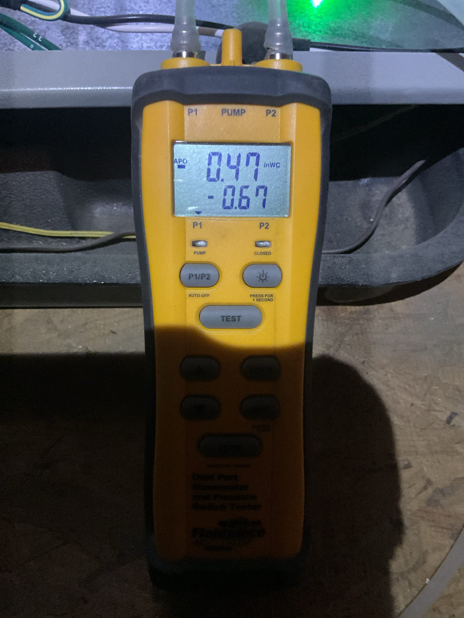 Indoor unit safety inspection and maintenance. Cleared condensate, replaced filter and cleaned mechanical platform. POV installed in the attic – garage access. Checked static pressure readings, blower motor amp draw and refrigerant circuit diagnostics. Thermostat: good. System is currently functioning according to manufacture specifications.