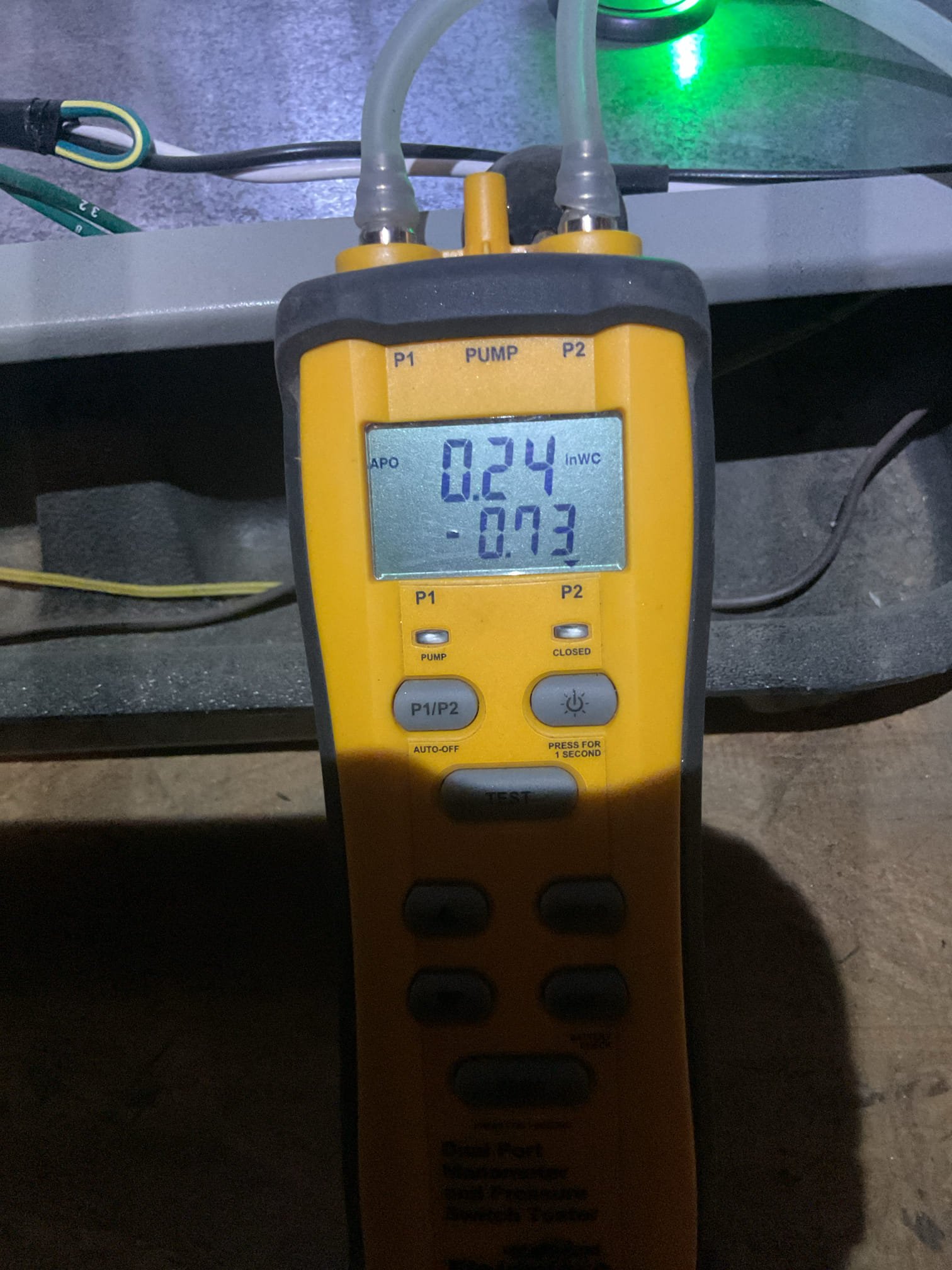 Indoor unit safety inspection and maintenance. Cleared condensate, replaced filter and cleaned mechanical platform. POV installed in the attic – garage access. Checked static pressure readings, blower motor amp draw and refrigerant circuit diagnostics. Thermostat: good. System is currently functioning according to manufacture specifications.