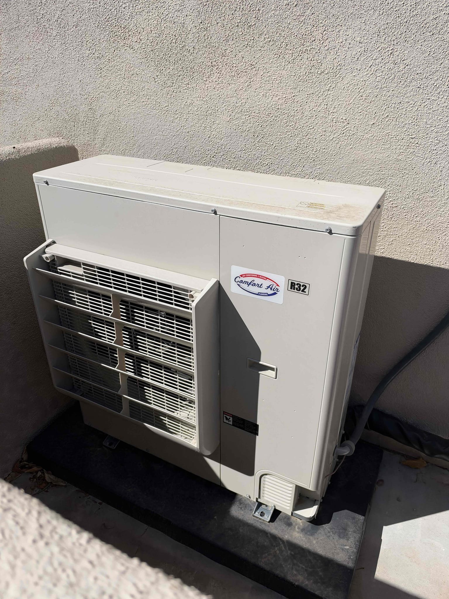 Maintenance on garage mini split and one r22 horizontal heat pump for Casita. Main home unit was installed by comfort air client stated she has service done by them. Client wants our service done for Casita and mini split. filters washed and Casita filter changed. thermostat check out OK. Checked system sequence of operation. Checked compressor amps, checked fan motor amps, checked capacitor, checked disconnect box, checked Freon and temperature split. Upon maintenance Casita capacitor tested weak notified client. Sent estimate for capacitor and compressor saver kit. System at time of maintenance.