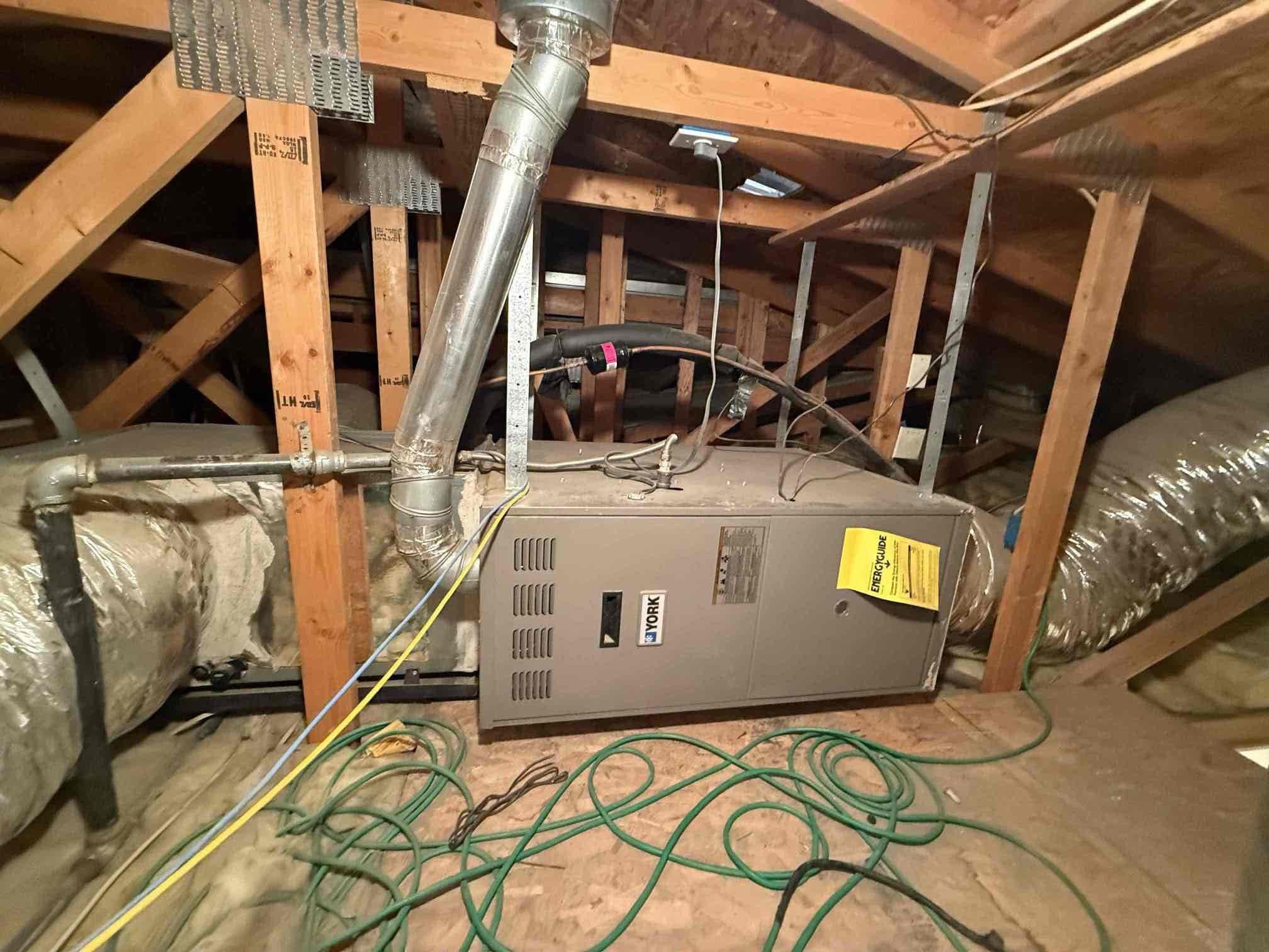 Performed indoor/outdoor safety maintenance check on 2) heat pumps and a gas furnace. 2) FAUs are located in master closet attic access and casita fau is located in outdoor closet. Replaced 14x14, 16x20, 16x16 and 14x30 filters. Bedroom unit was replaced by another company. 2026 Innovair inverter heat pump. For heat pumps, checked all electrical components, temperature rise, refrigerant levels, cleared condensation lines and secured all electrical connections. For gas furnace, cleaned out burners furnace. Verified heating sequence of operation is working properly according to manufacturer specifications. Checked and detected zero carbon monoxide. Checked temperature rise. Thermostats all checked out operational. Systems are working properly in heating at this time of service. 