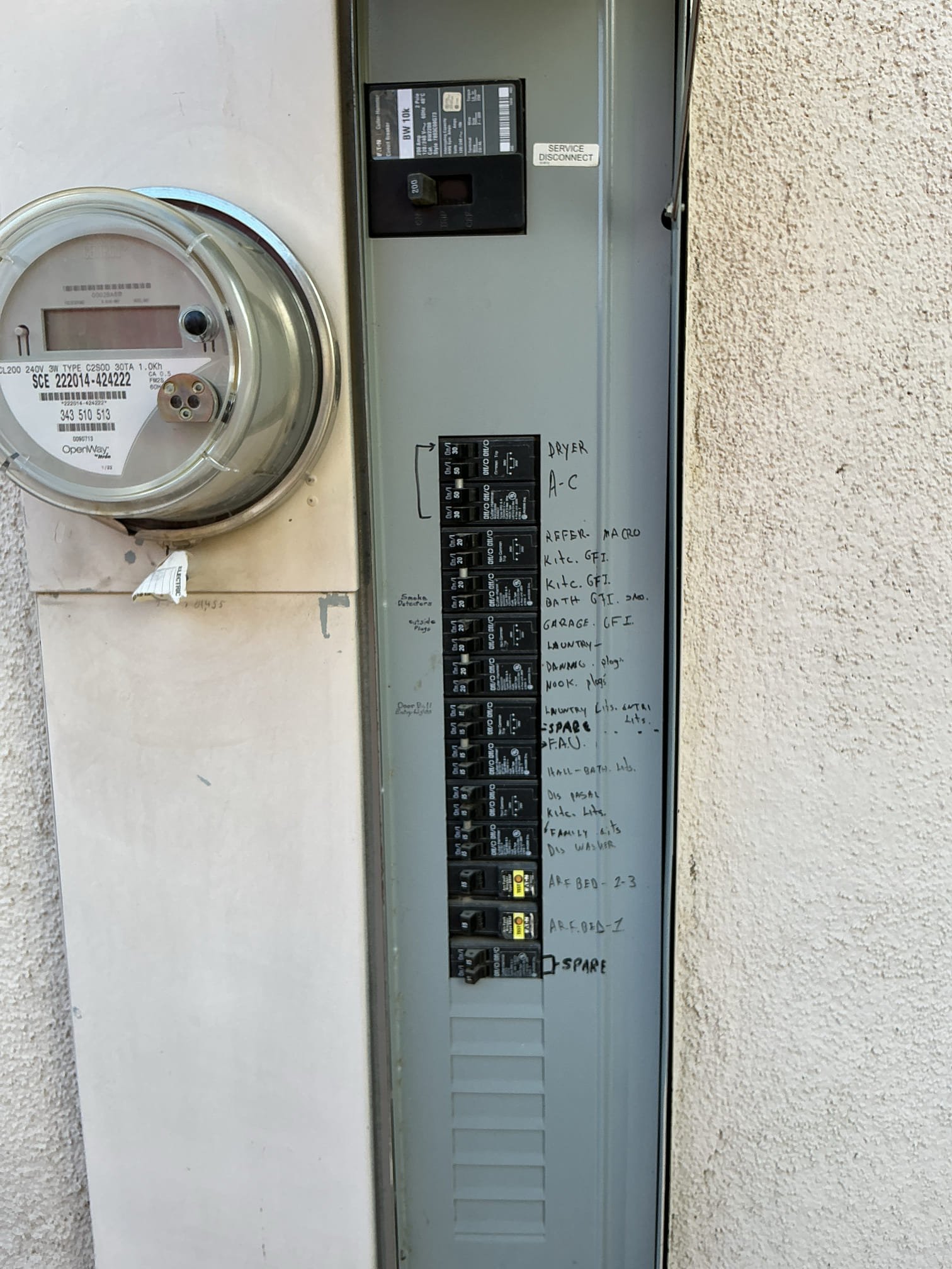 Replace gfi in kitchen and gave estimate for panel tune up and bubble cover receptacle replacement 