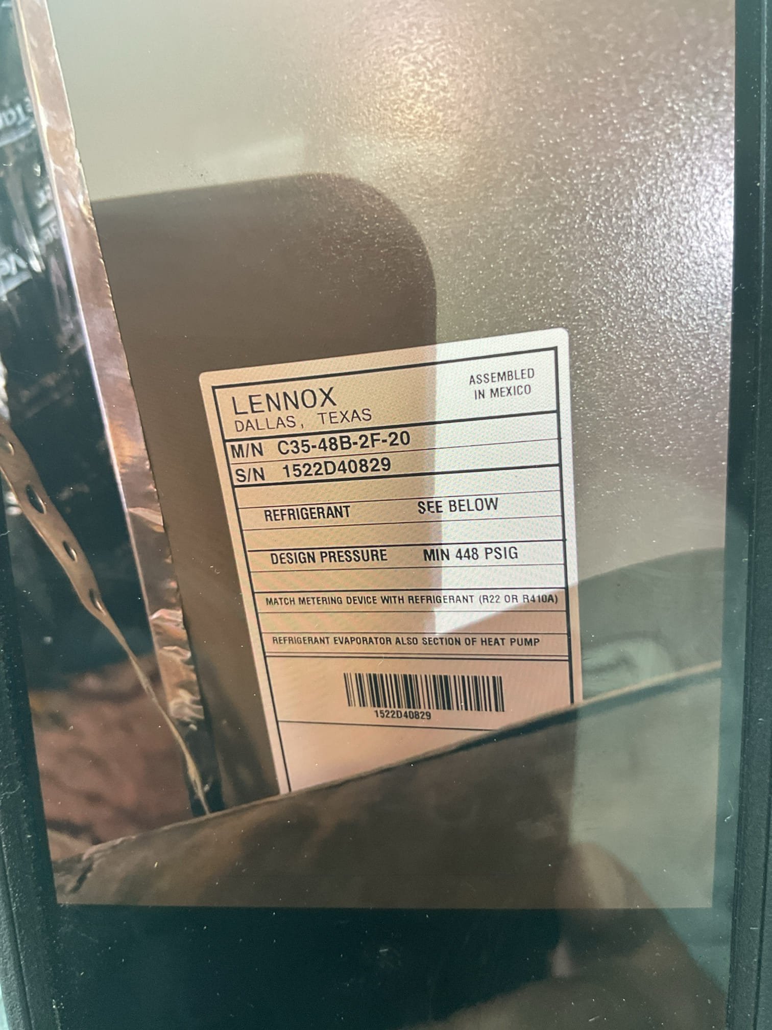 Opened Lennox 4 ton evaporator coil and use refrigerant. Sniffer to check for leak. Sniffer went off three times at evaporator coil. Emailed estimate for coil replacement.