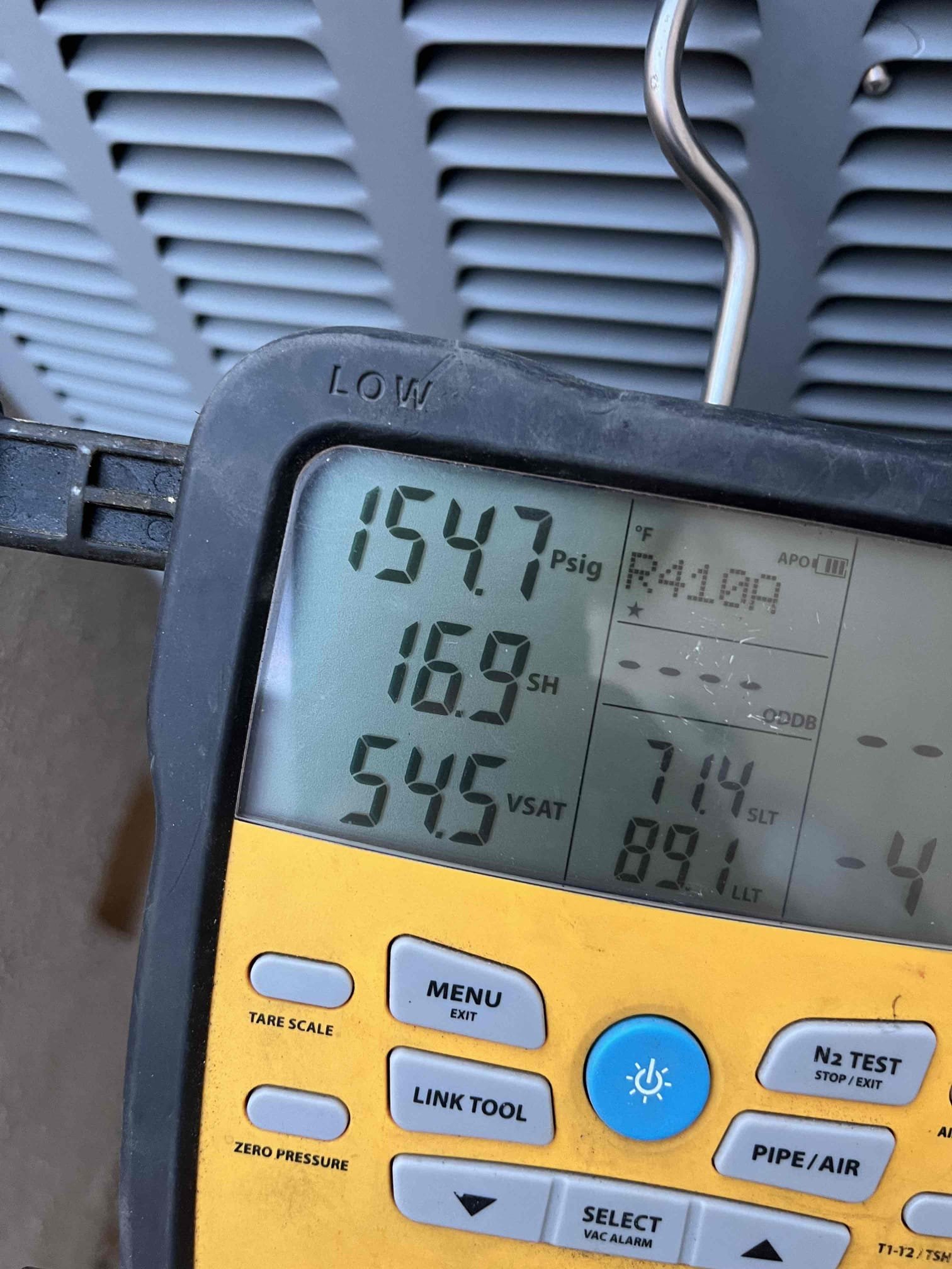 ⚒️⚒️
Demand service
No Cool

Upon arrival, Client directed me to thermostat thermostat displaying error code 31  high leaking current

Went to outdoor  equipment for further investigation
Condenser is inverter communicating system

Removed power from system checked high voltage coming in and make sure that all ground nuts were nice and tight
No burnt wires or exposed wires
Also make sure all ground connections were properly grounded

Re-energize equipment system kicked on and locked out again
Reset system one more time. System stayed on.

🗣️
Client communication
Informed client of findings  and the steps that were taken
Let Client know that in this kind of equipment power comes  into circuitboard and circuitboard delivers power where it needs to go
If system continues to lock out
Inverter circuit board will need to be replaced
Or consider replacing equipment

✅
System is operating And Cooling properly at this time
Refrigerant pressures are within manufacture specifications

