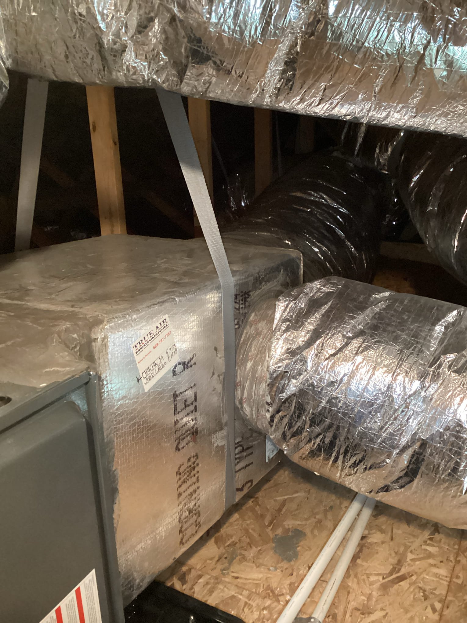 I Performed Maintenance on the Heating System. Also replaced 2) 20x30 and 20x20 filters. The system is a 2024 model located in the master closet attic and outside on the ground. I also flushed the condensate drain. Verifed whole house surge protector is working properly. The system checked out operational at the time of the service. Scheduled next maintenance visit online.