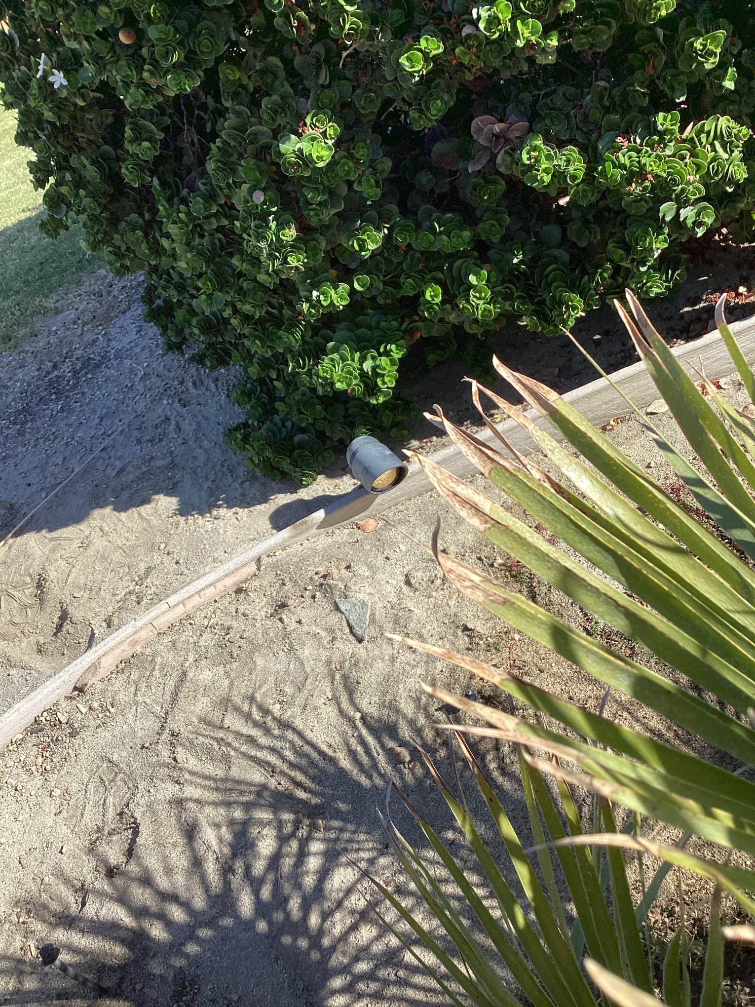 Arrived at customer’s home to diagnose landscape ligts non op due to bad bulbs. Customer pointed out two spot light fixtures that were not producing light. Removed good bulb from another fixture and installed it in both non op fixtures to confirm it was bad bulbs. Replaced bad bulbs with new ones to restore light and resolve issue.